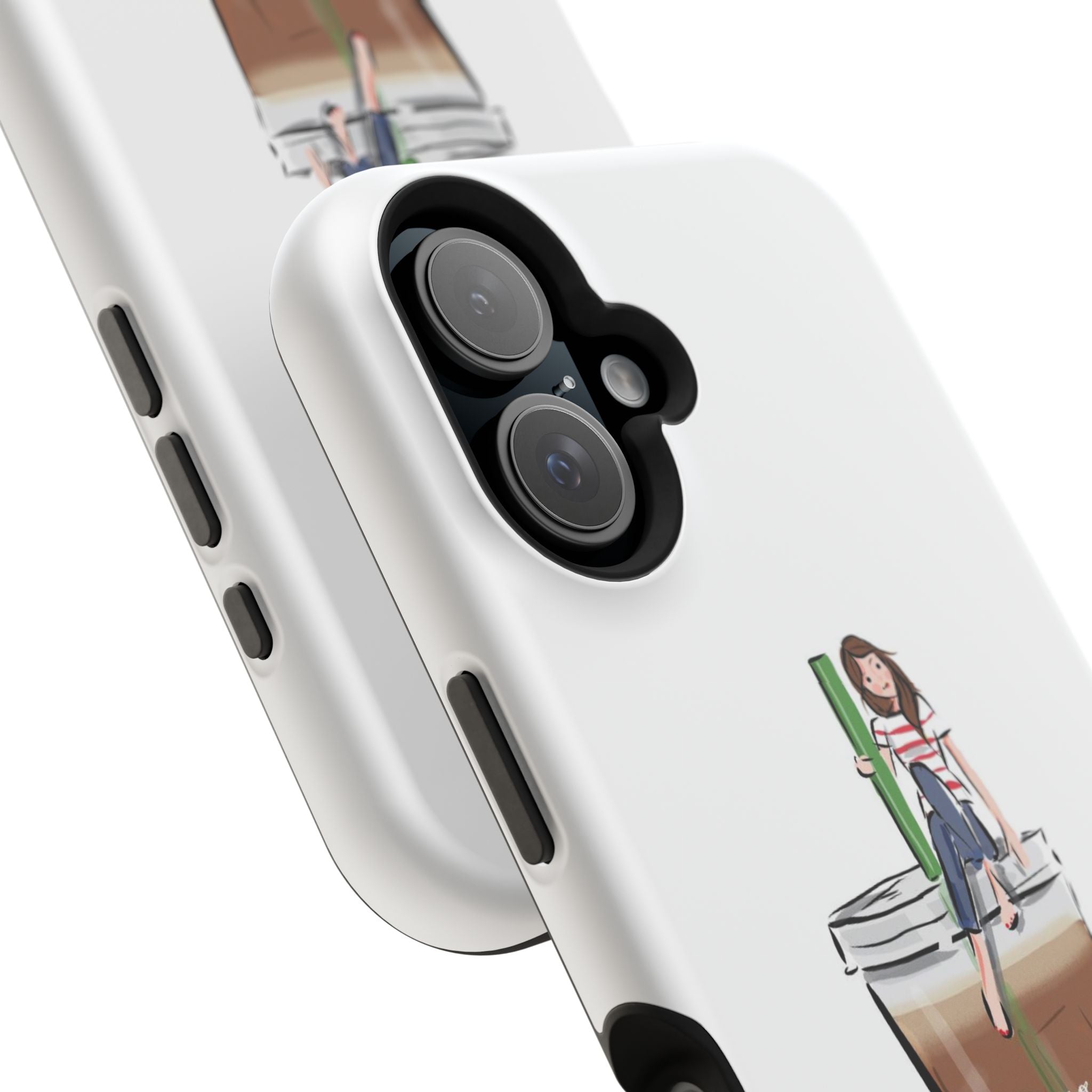 Iced Coffee & Me Phone Case — Cute Illustration 'Emotional Support Iced Coffee' Impact-Resistant Case
