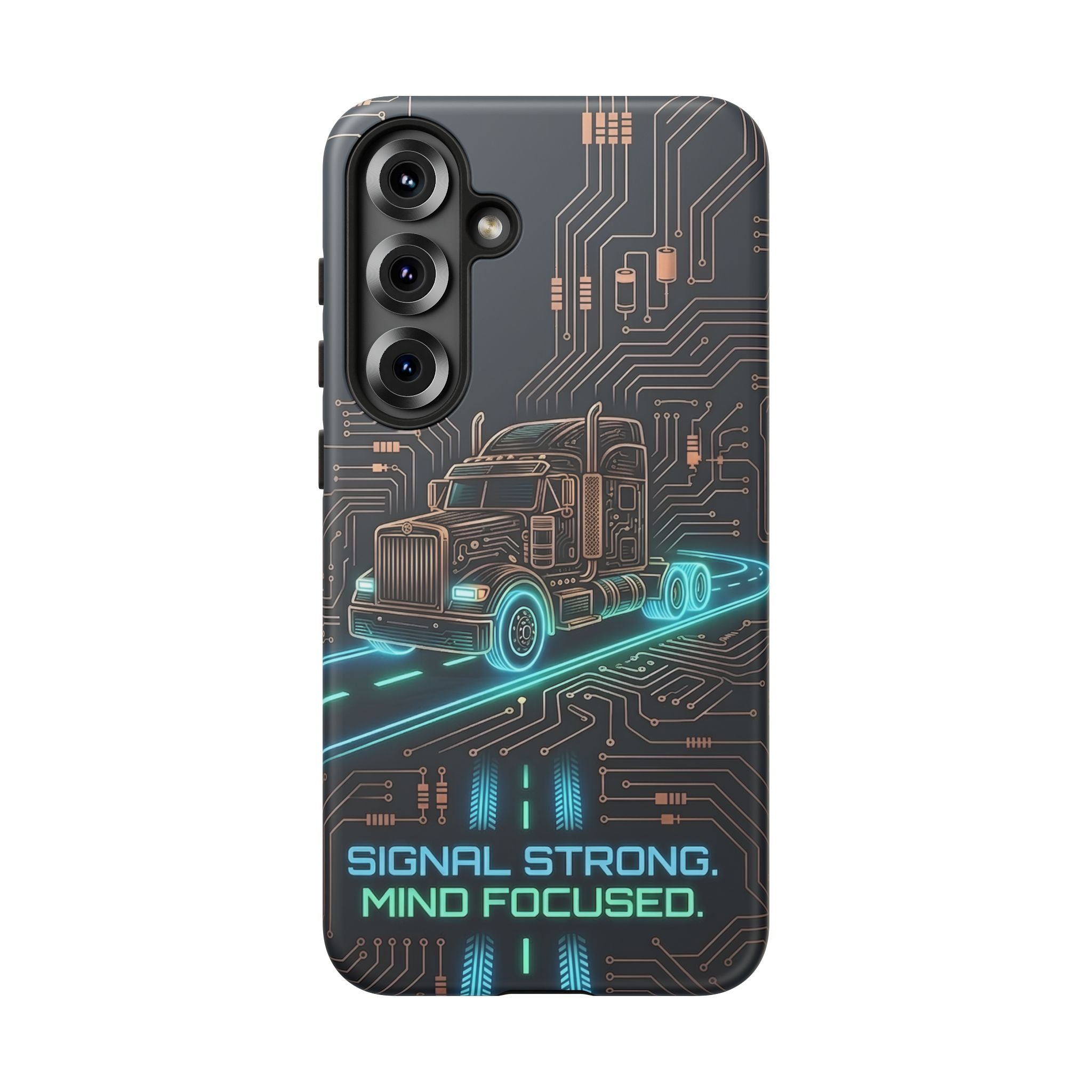 Truck Driver Gamer Phone Case — “Real Life. No Pause Button.”