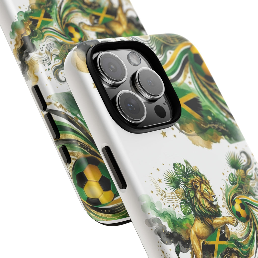 Jamaica Lion Phone Case — Jamaican Flag Rasta Protective Tough Case