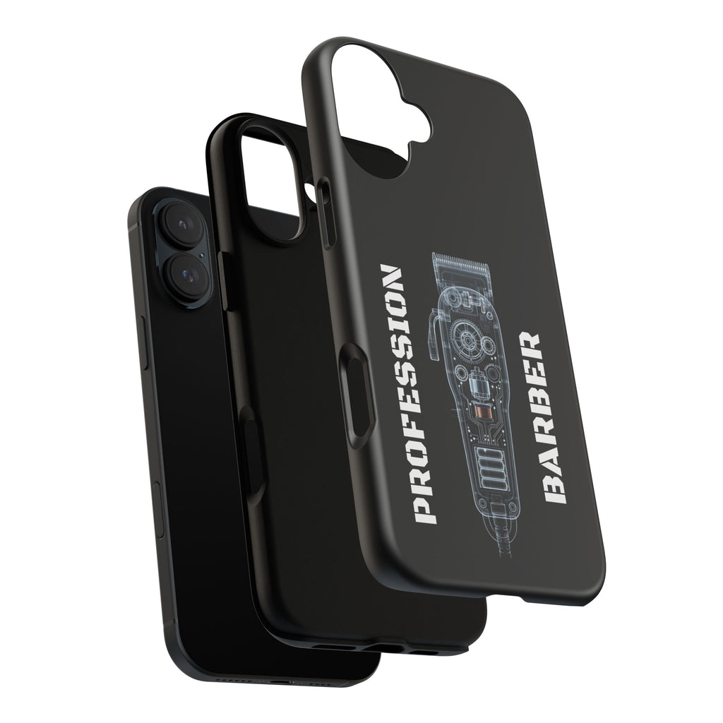 Barber Clip Cord X‑Ray Tough Phone Case – Professional Barber Gift