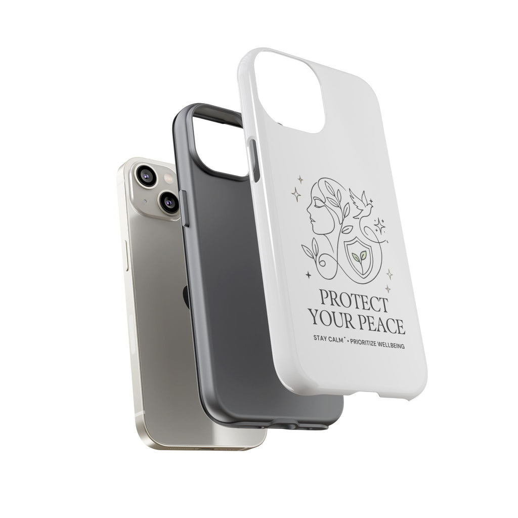 Protect Your Peace Phone Case – Minimalist Wellness iPhone Cover