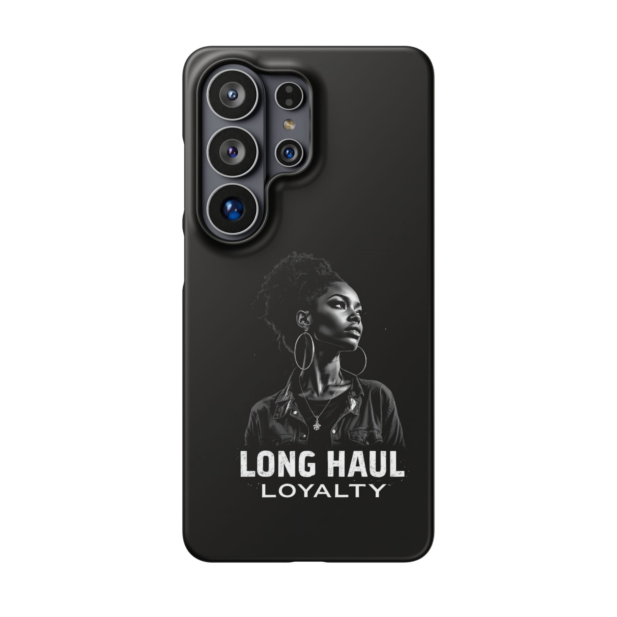 Phone Case — "Long Haul Loyalty" Black Portrait Snap Case