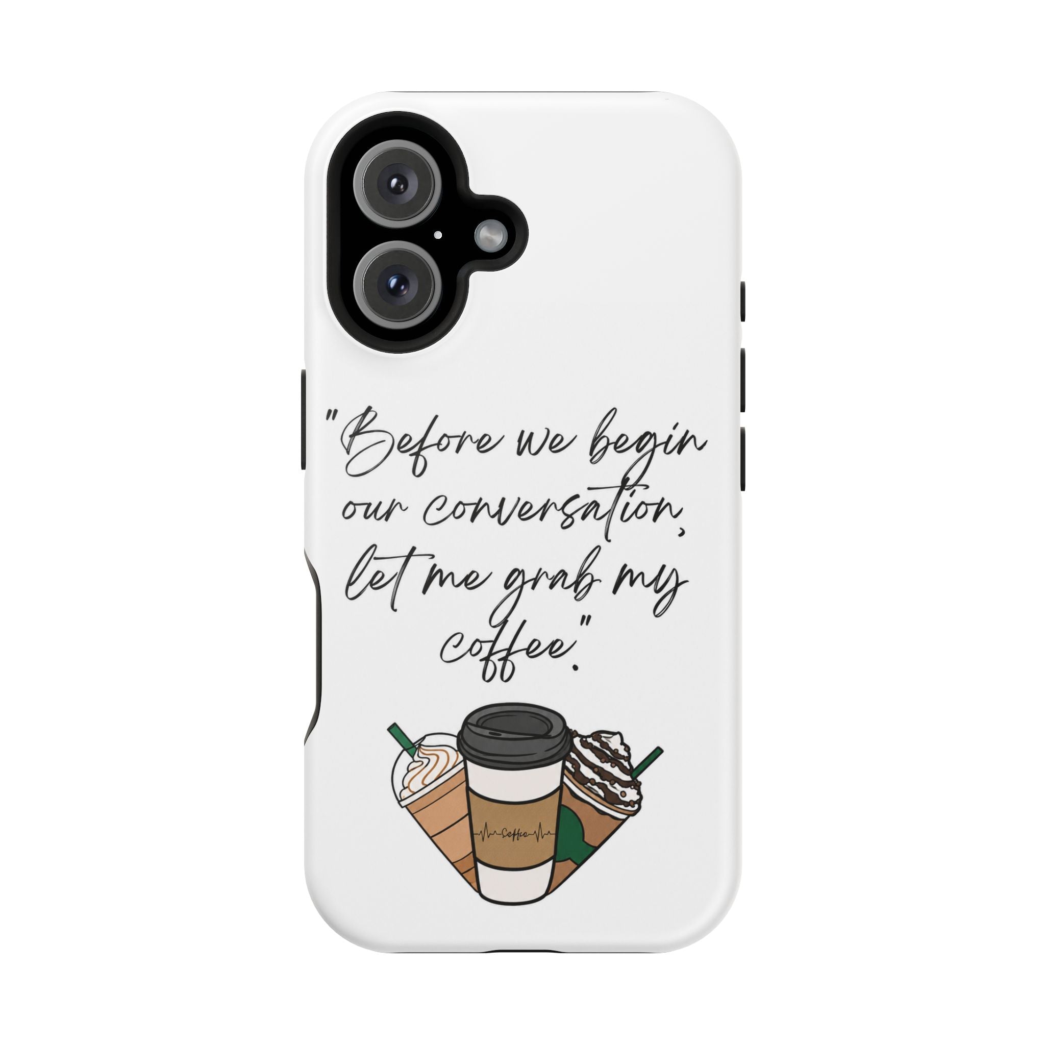 Coffee Quote Magnetic Impact-Resistant Phone Case