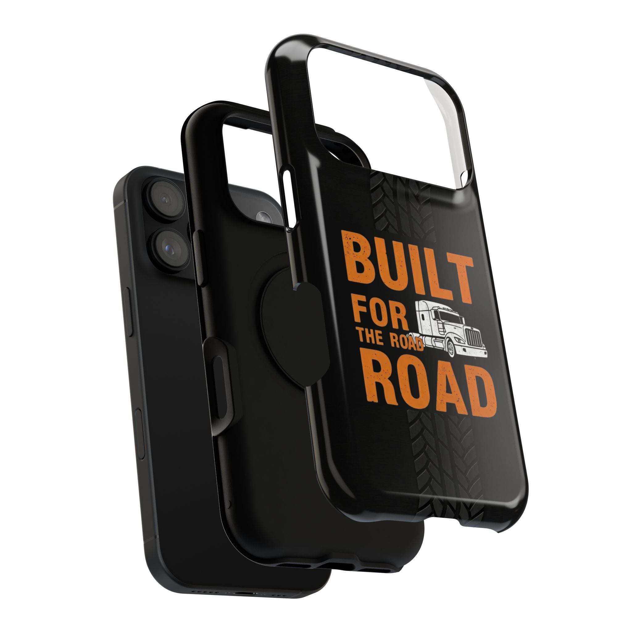 Phone Case — "Built for the Road" Truck Tire-Track Impact-Resistant Case