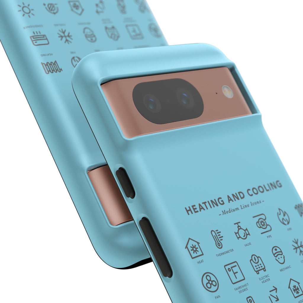 Heating and Cooling Icons Phone Case – HVAC Technician Protective Phone Cover