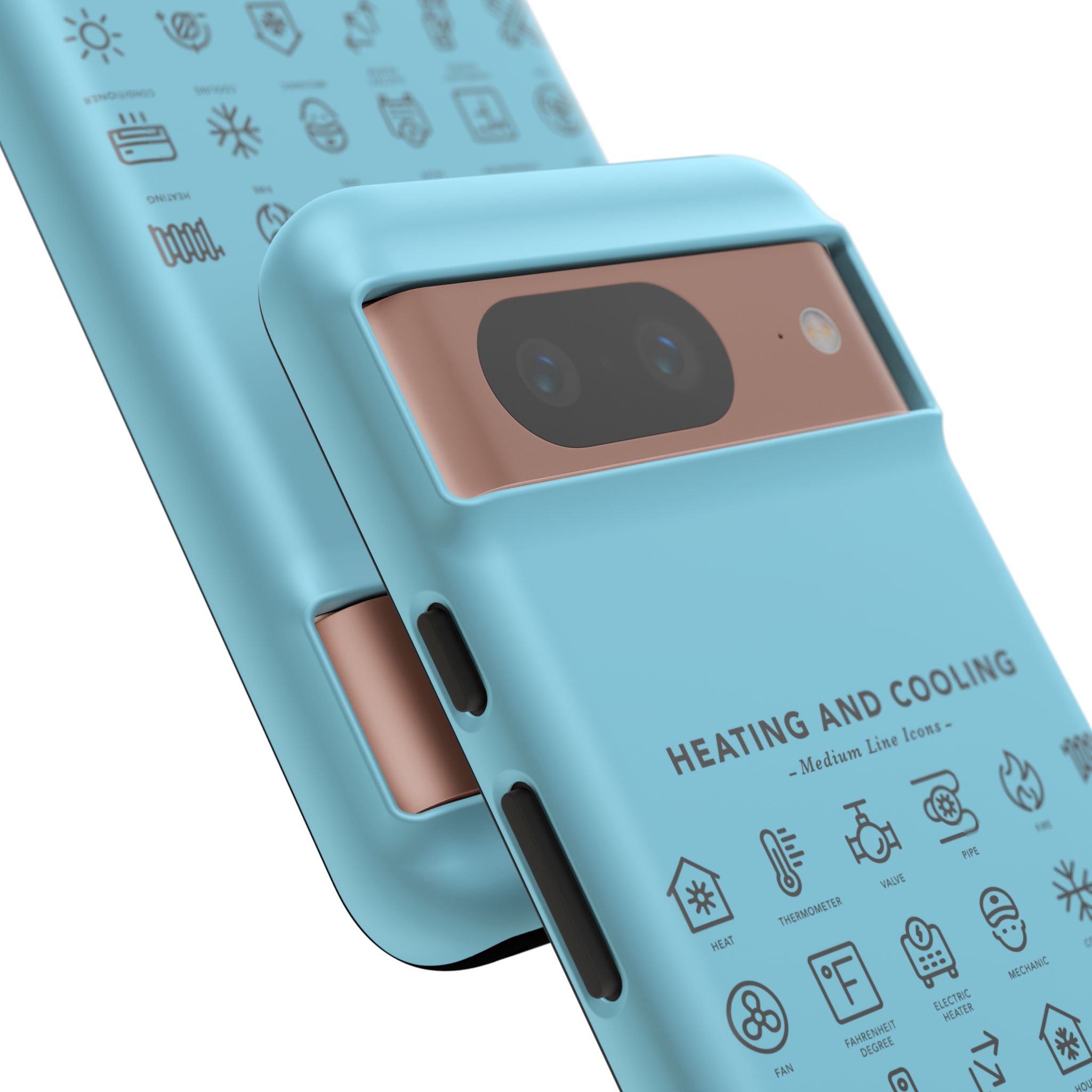Heating and Cooling Icons Phone Case – HVAC Technician Protective Phone Cover
