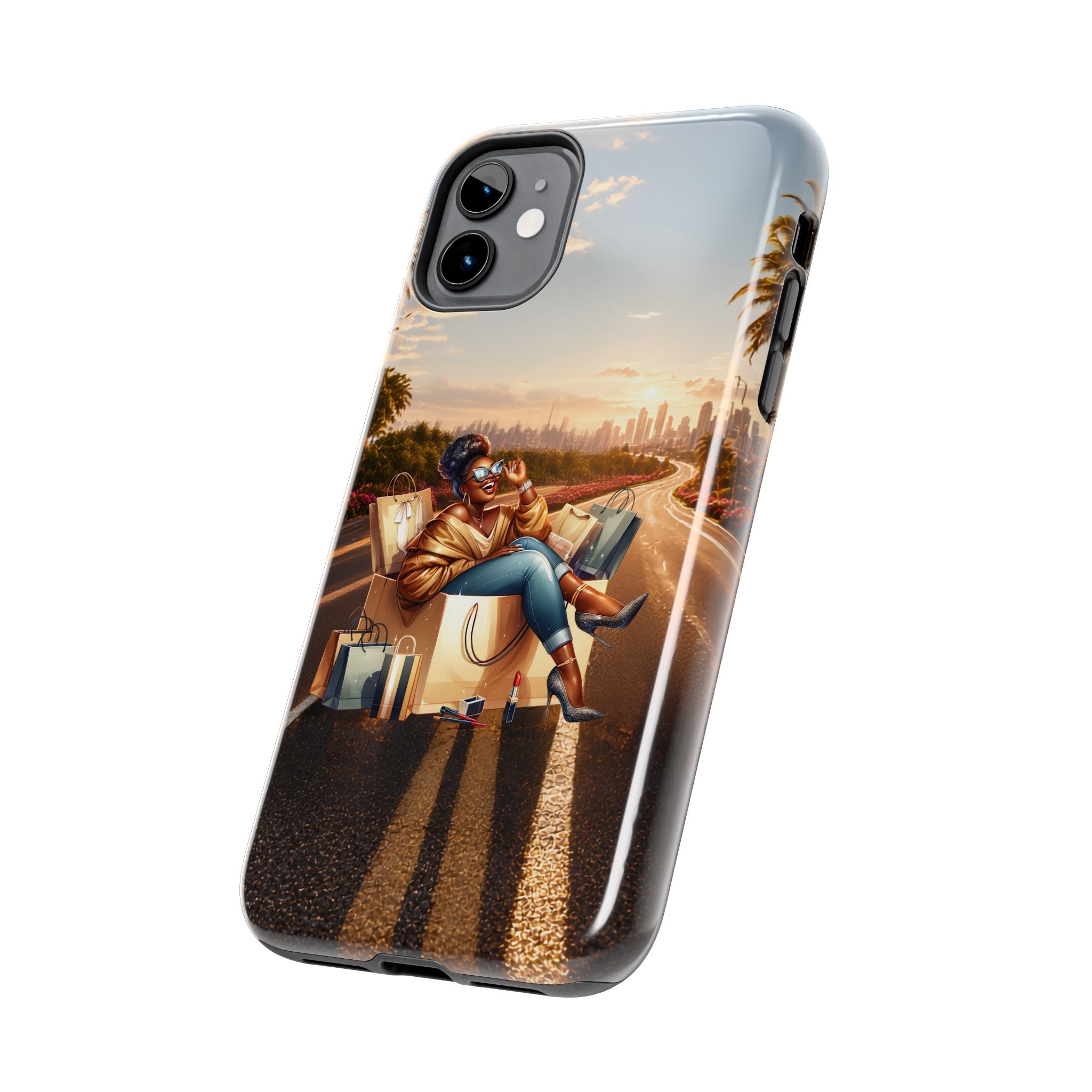 Sunset Roadtrip Tough Phone Case — Relaxed Traveler Design