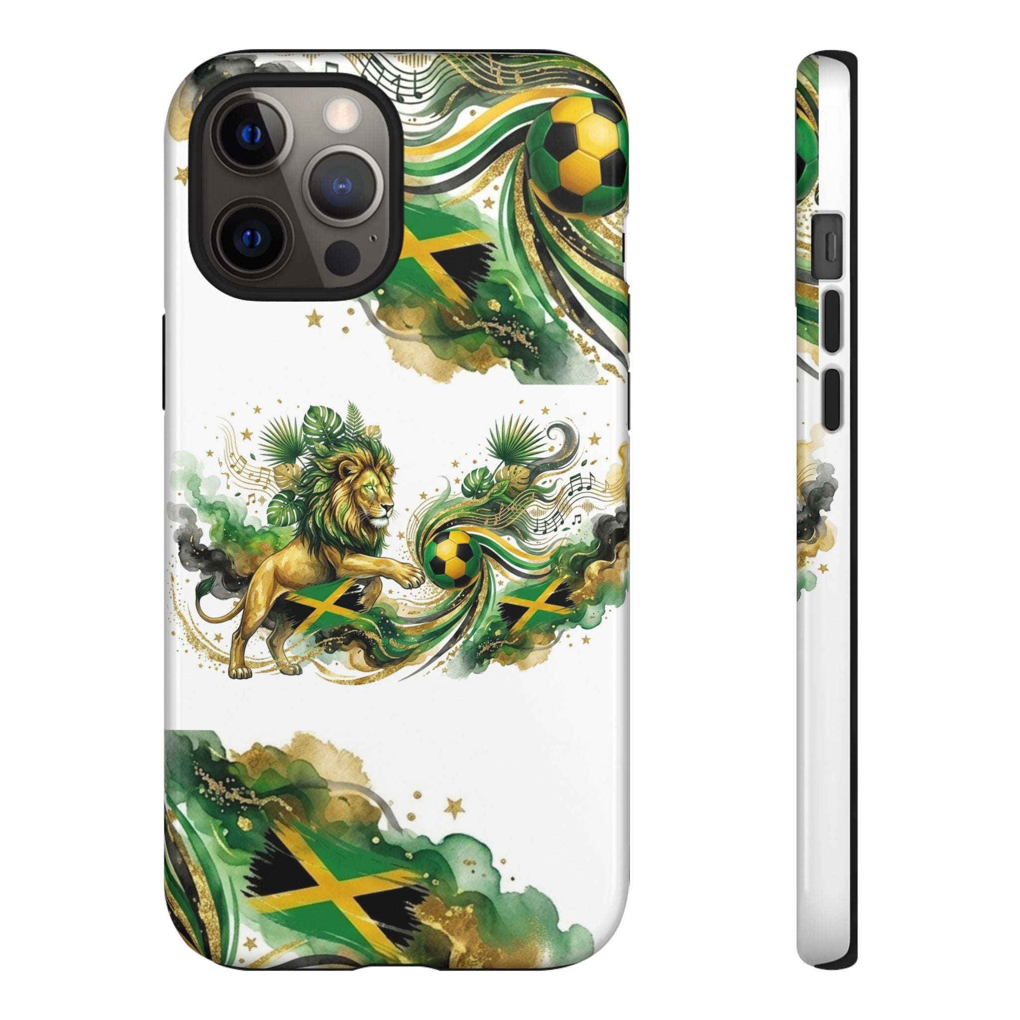 Jamaica Lion Phone Case — Jamaican Flag Rasta Protective Tough Case