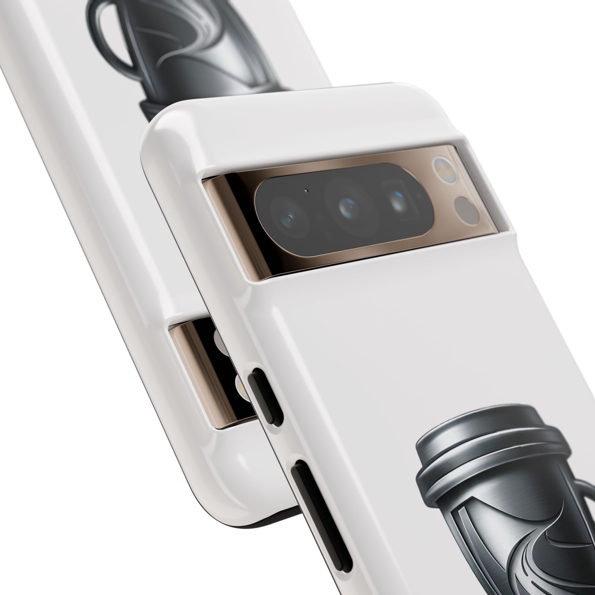 Hard Shell Phone Case — “Highways Are My Office” Travel Coffee Design