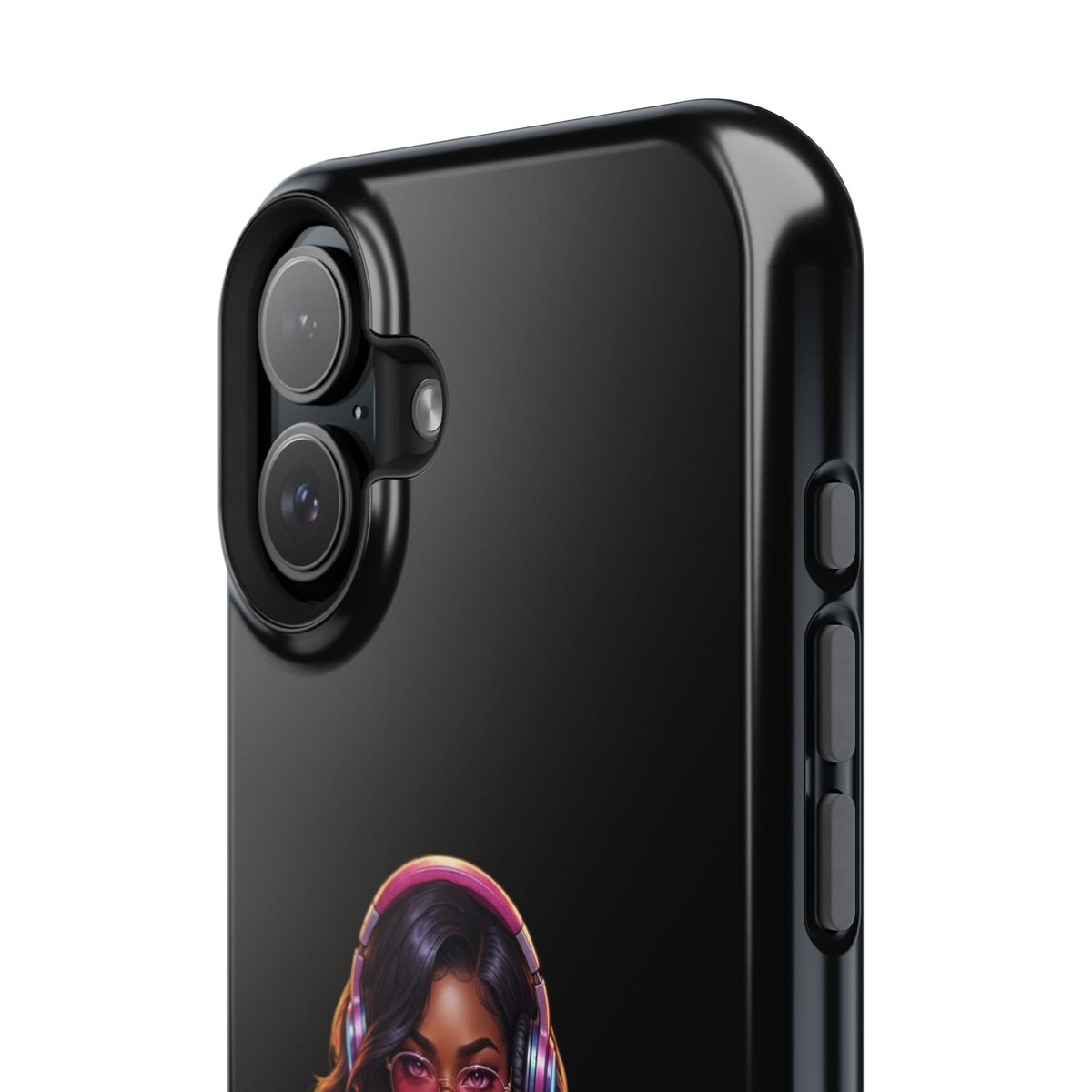 Gamer Girl Cyber Armor Phone Case — Impact‑Resistant Protective Cover