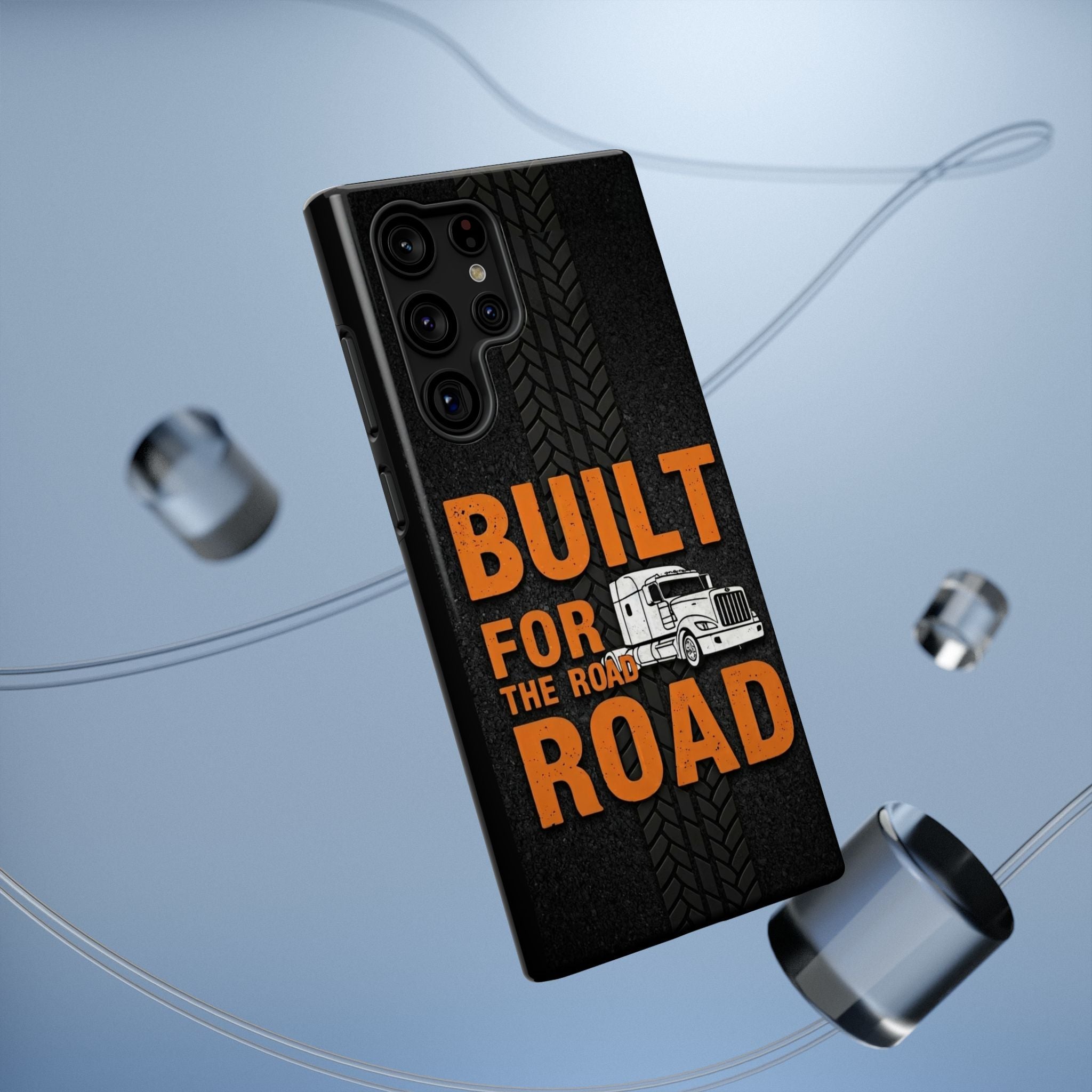 Phone Case — "Built for the Road" Truck Tire-Track Impact-Resistant Case