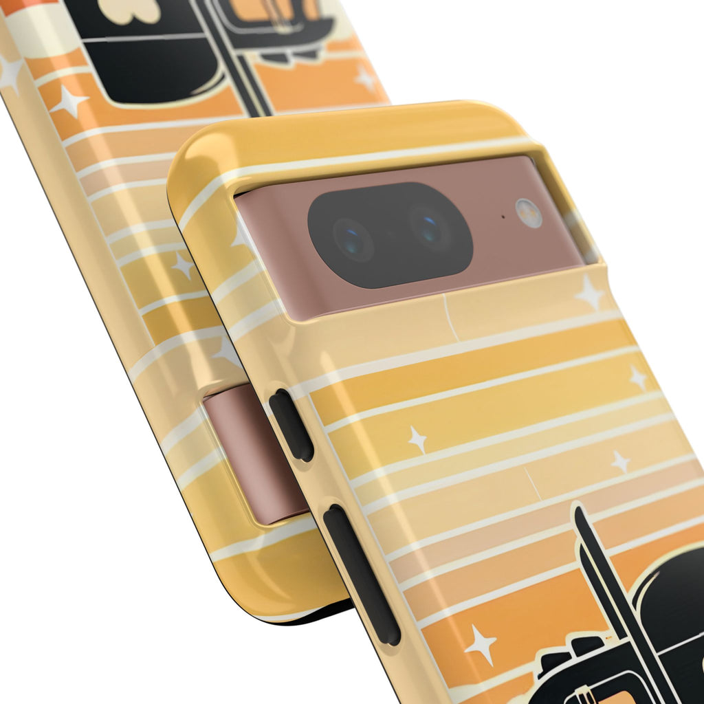 Trucker Heart Phone Case — Retro Semi Truck Protective Phone Cover