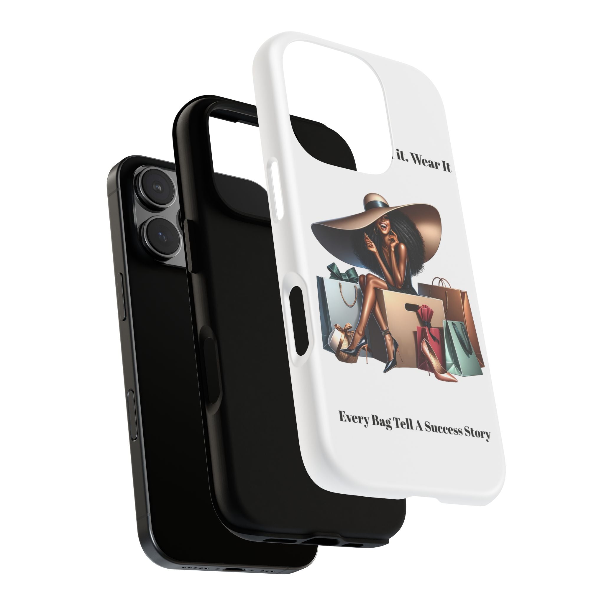 Phone Case - "Manifest It. Earn It. Wear It." Chic Shopper Design