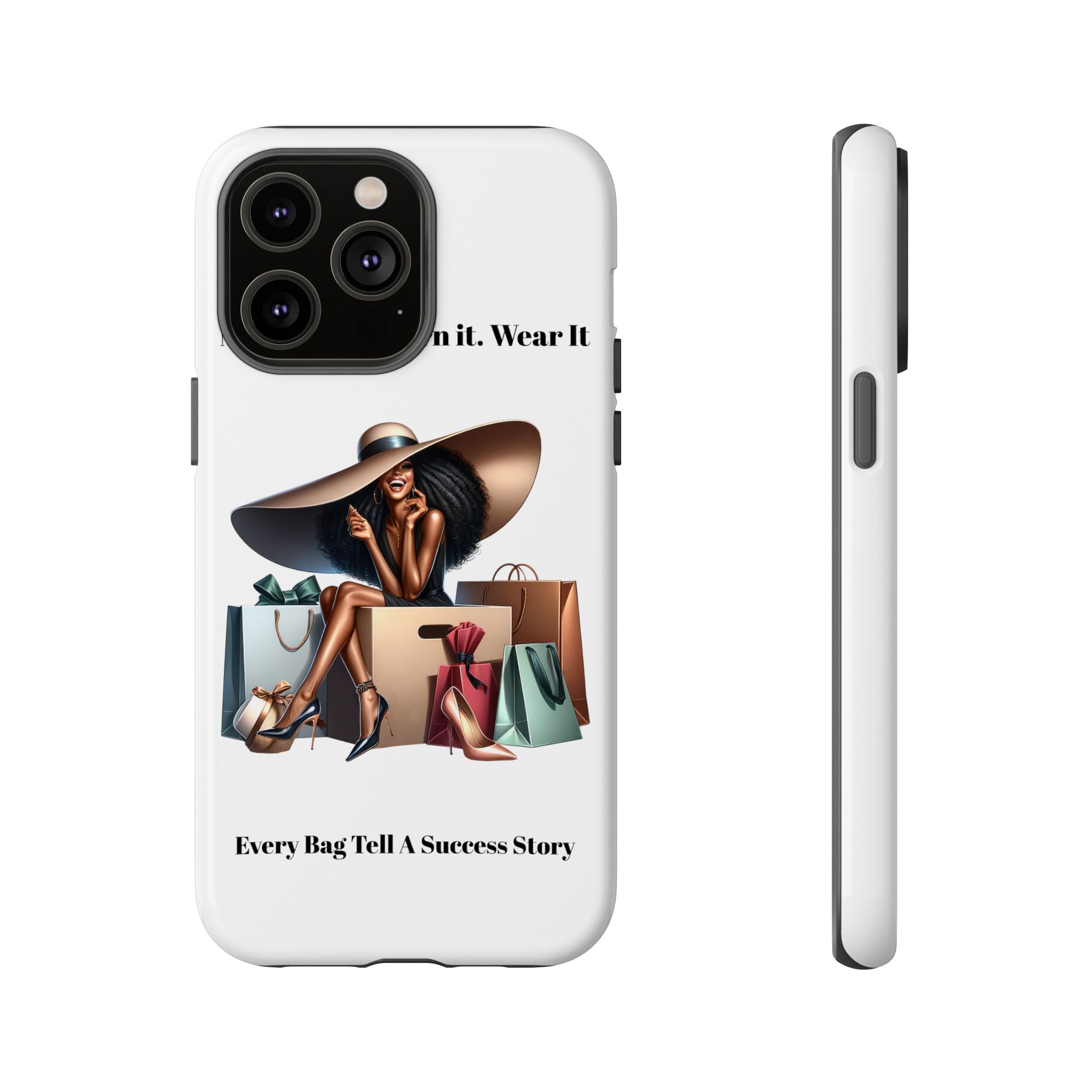 Phone Case - "Manifest It. Earn It. Wear It." Chic Shopper Design