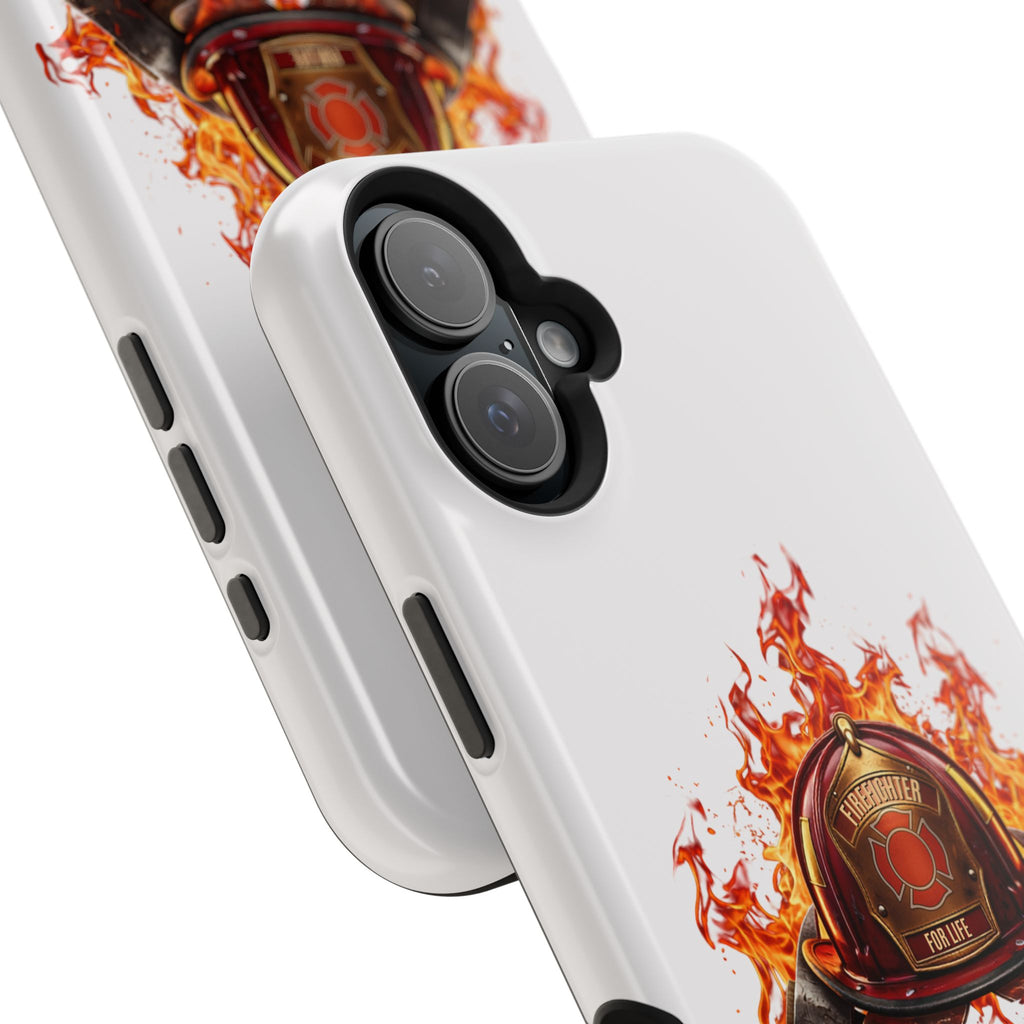 Firefighter Helmet Flames Phone Case — Station 117 Magnetic Impact-Resistant Case