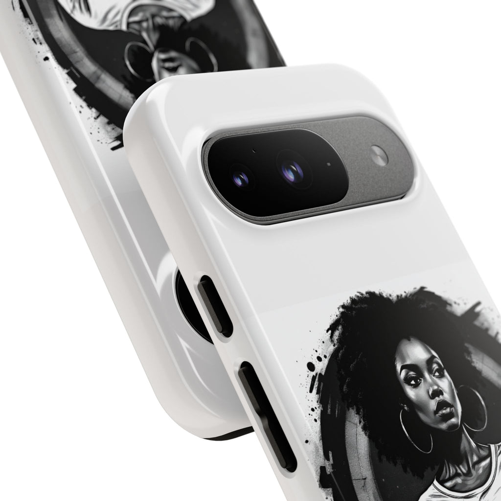 Phone Case — "Long Haul Loyalty" Black & White Portrait Protective Case