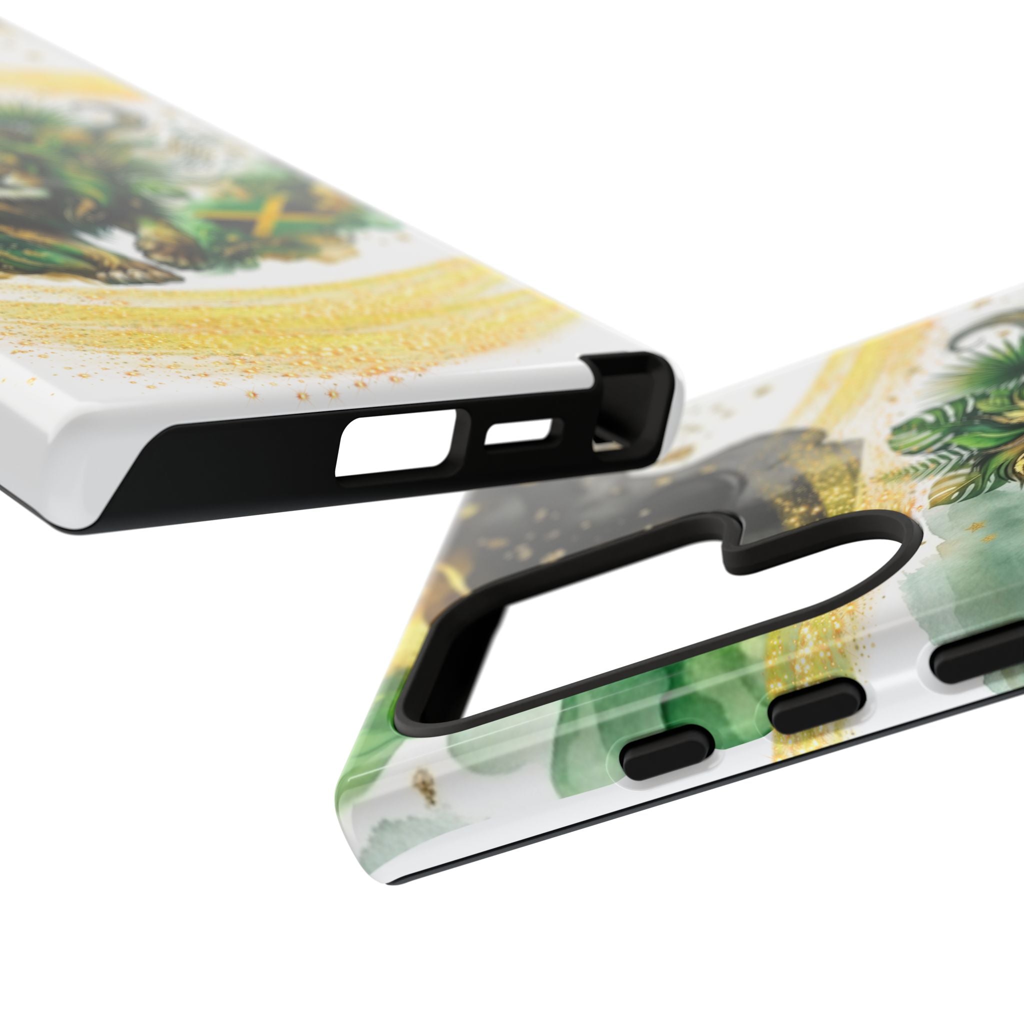 Reggae Lion Phone Case — Jamaican Flag Rasta Art Tough Phone Cover