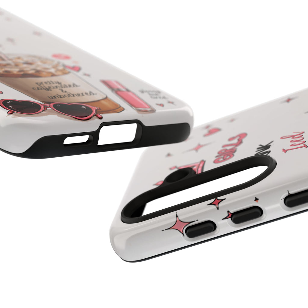 Iced Coffee Phone Case — "Hot Girls Drink Iced Coffee" Cute Girly Protective Case