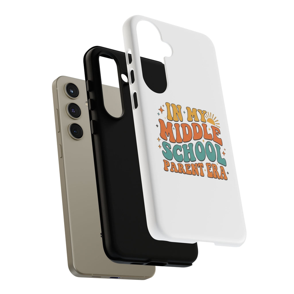 Middle School Parent Phone Case — "In My Middle School Parent Era" Retro Design