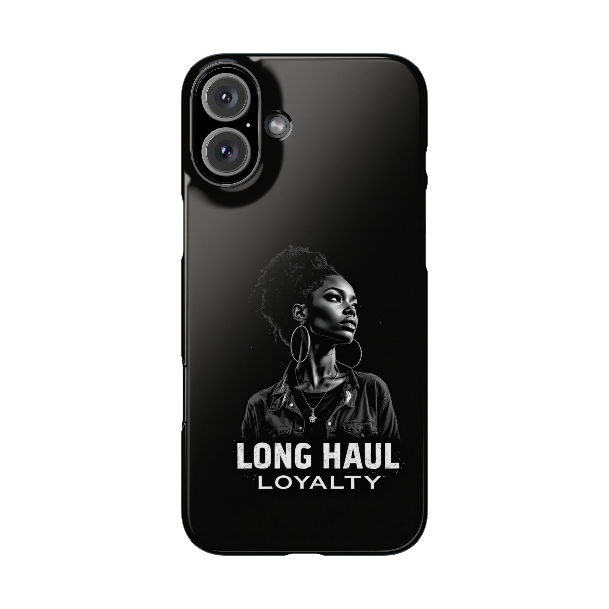 Phone Case — "Long Haul Loyalty" Black Portrait Snap Case