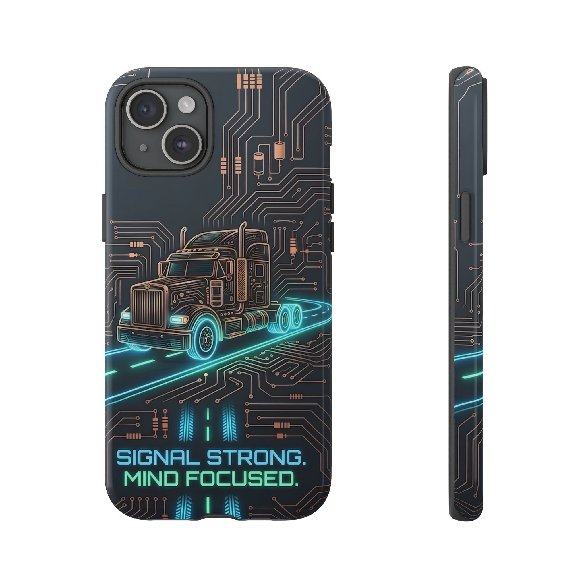 Truck Driver Gamer Phone Case — “Real Life. No Pause Button.”