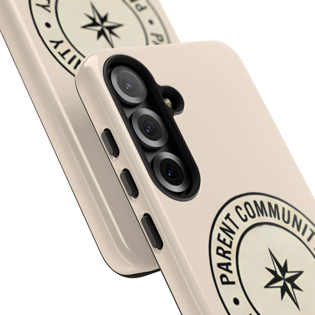 Parent Community Tough Phone Case — Durable Compass Logo Protective Cover