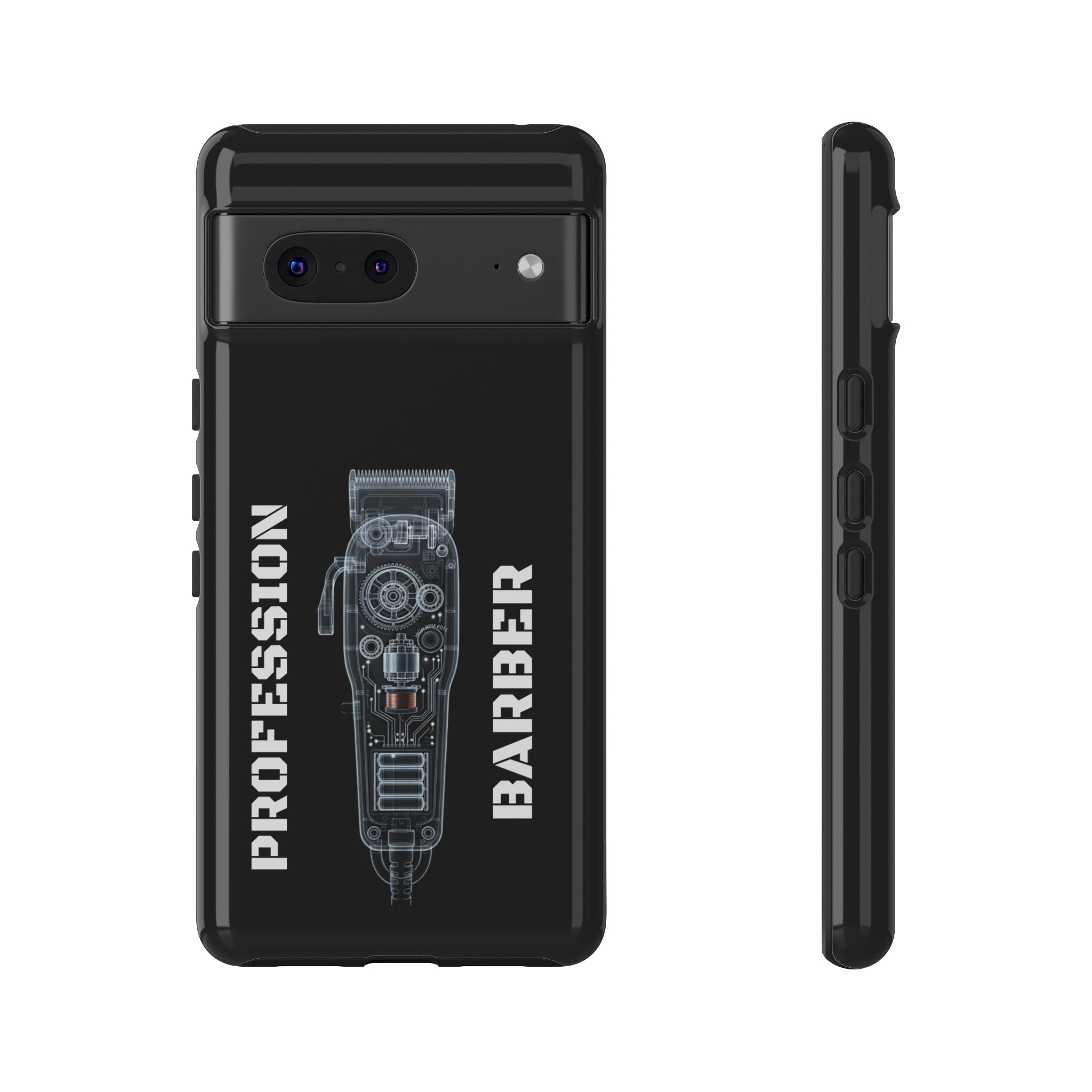 Barber Clip Cord X‑Ray Tough Phone Case – Professional Barber Gift