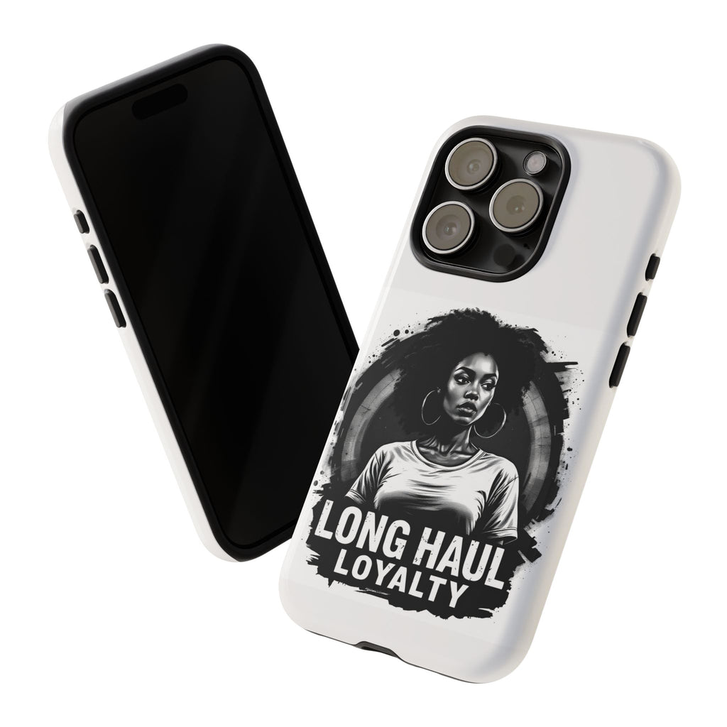 Phone Case — "Long Haul Loyalty" Black & White Portrait Protective Case