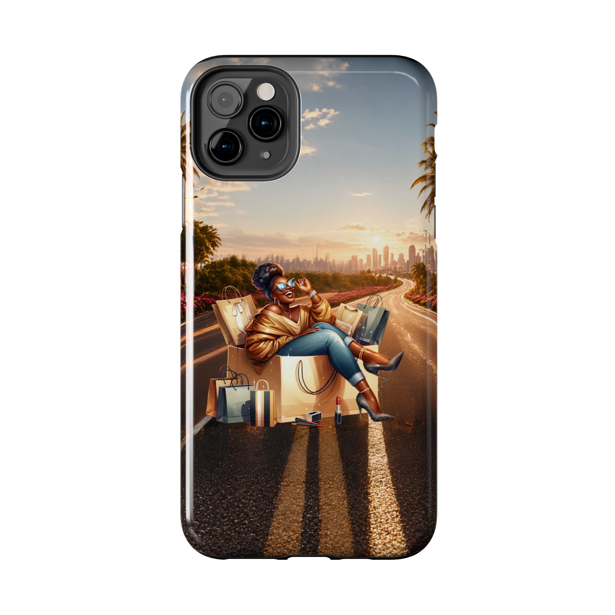 Sunset Roadtrip Tough Phone Case — Relaxed Traveler Design