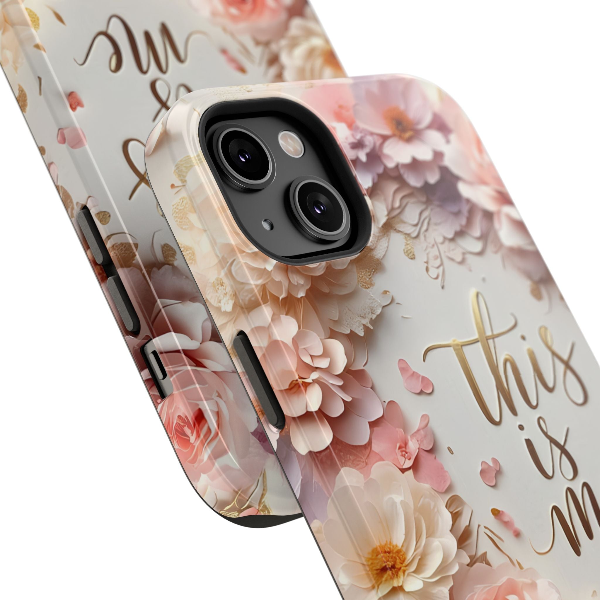 Floral "This Is Me" Phone Case — Impact-Resistant Floral Protective Cover