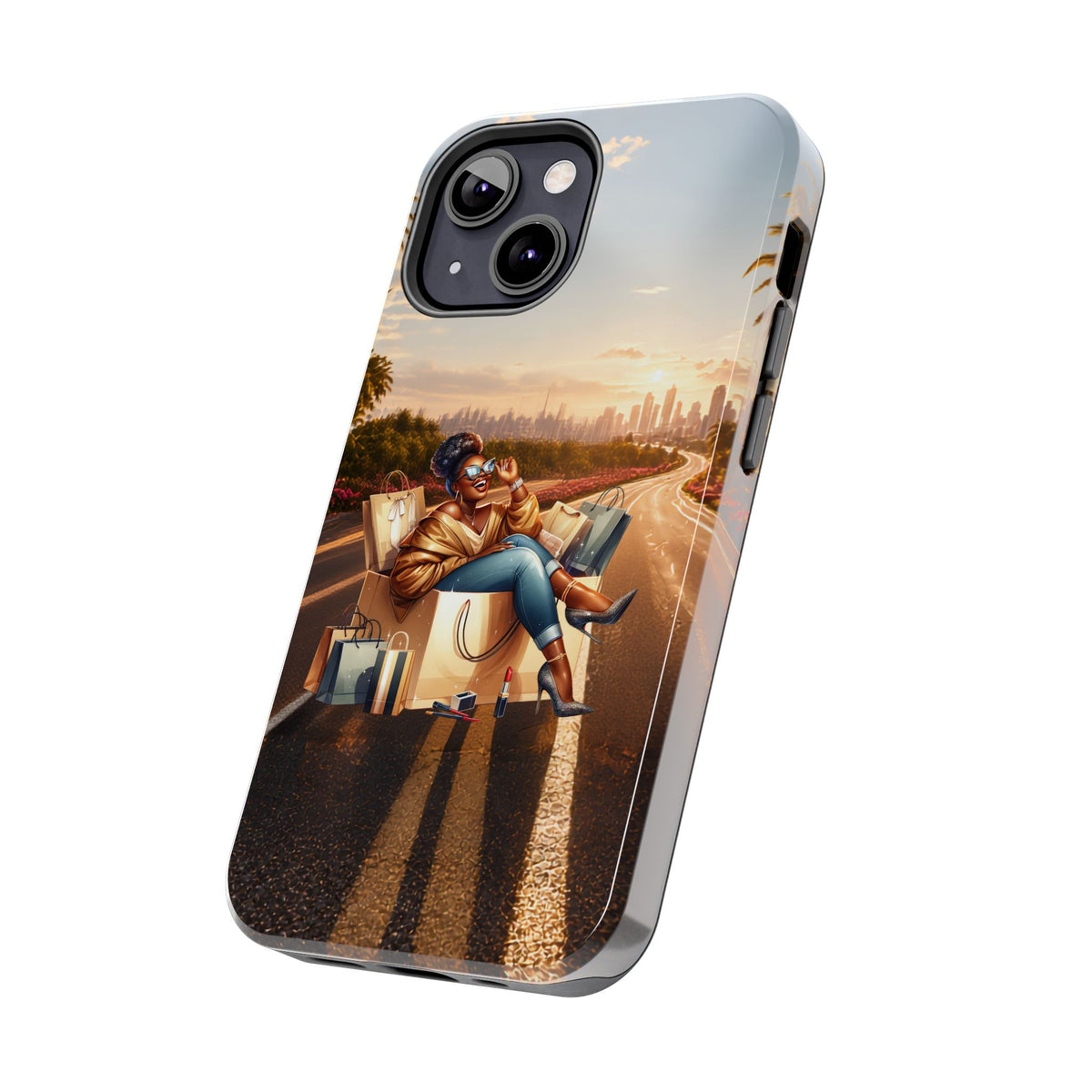 Sunset Roadtrip Tough Phone Case — Relaxed Traveler Design