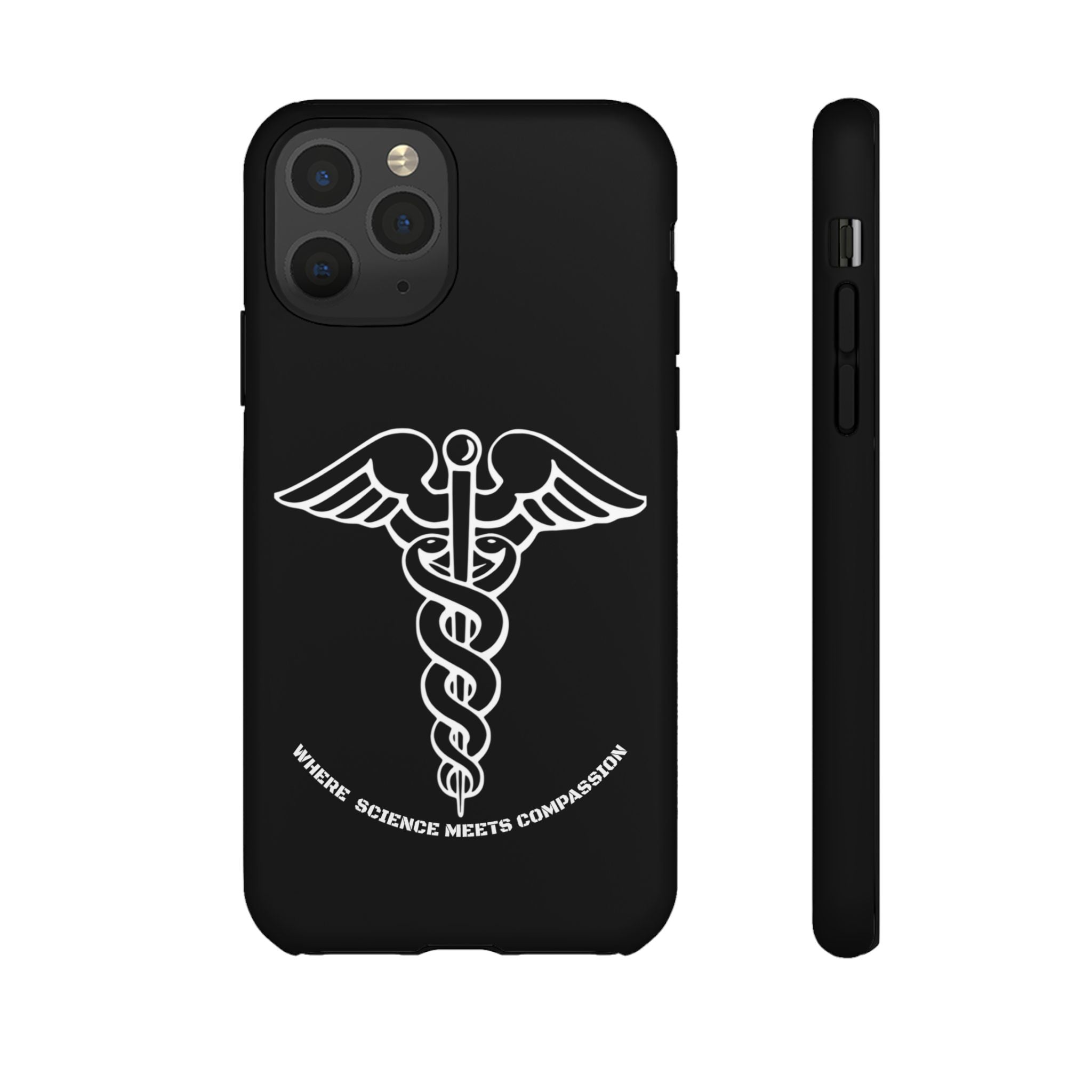 Medical Caduceus Phone Case — "Where Science Meets Compassion" Protective iPhone Cover