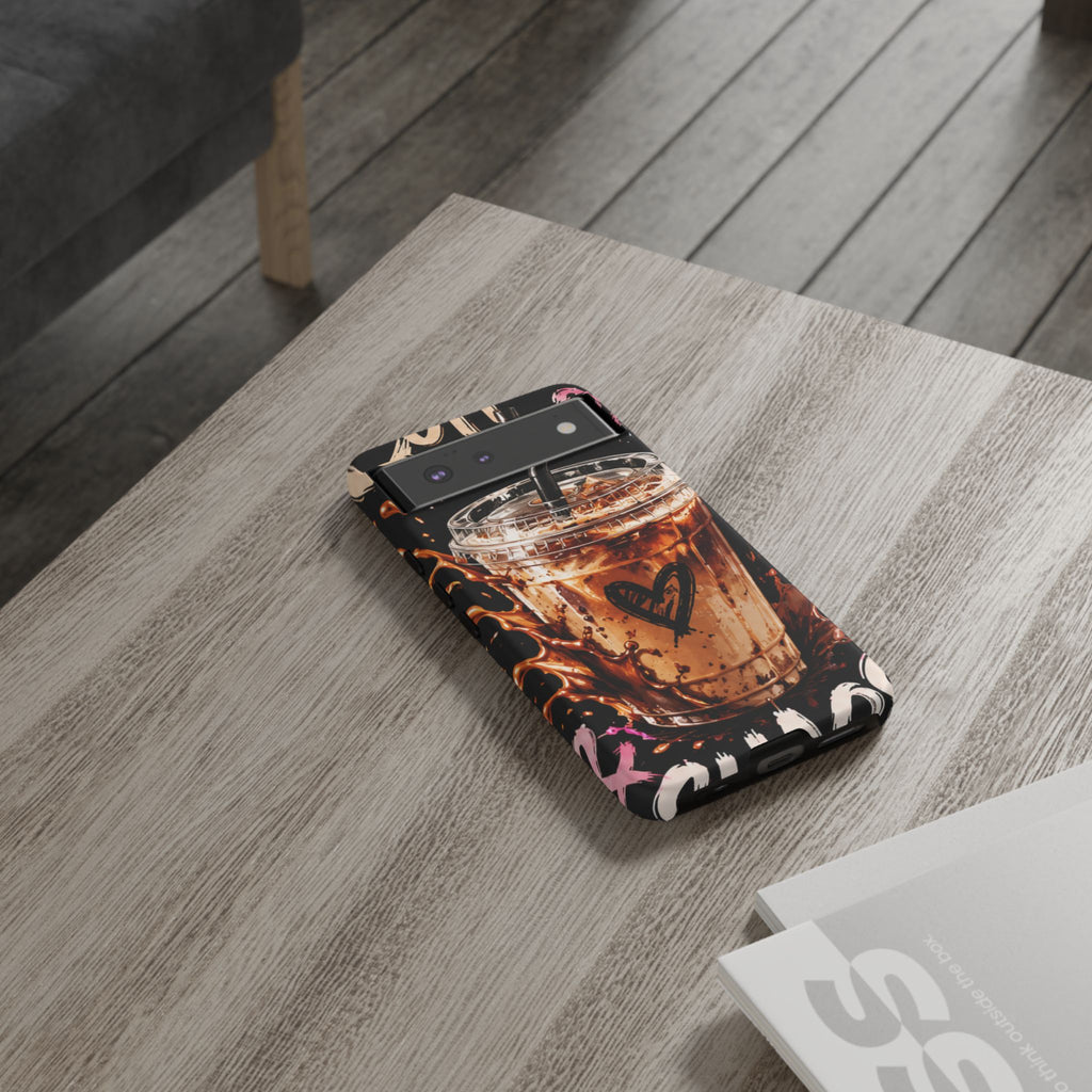 Iced Coffee Phone Case – 'Iced Coffee latte: Stylish Protective Case