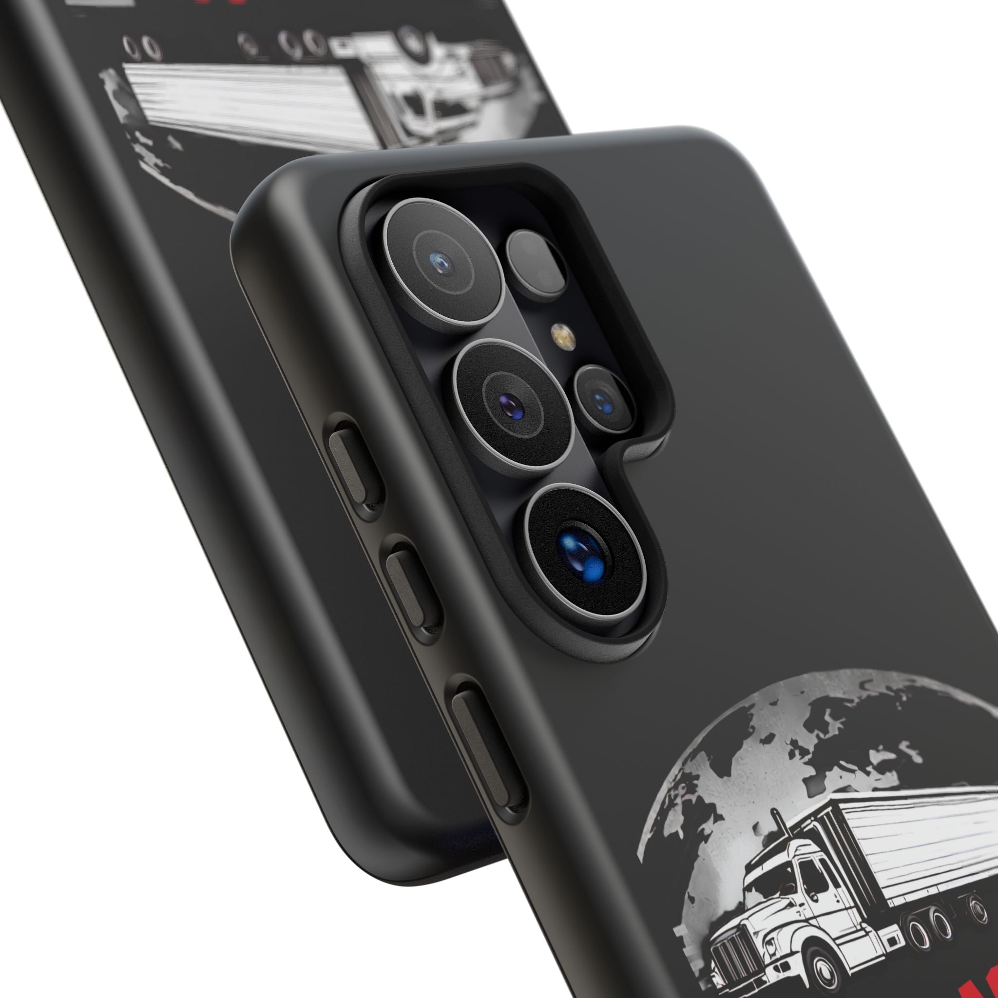 Truck Driver Phone Case - "My Daddy Keeps The World Rolling" Protective Cover