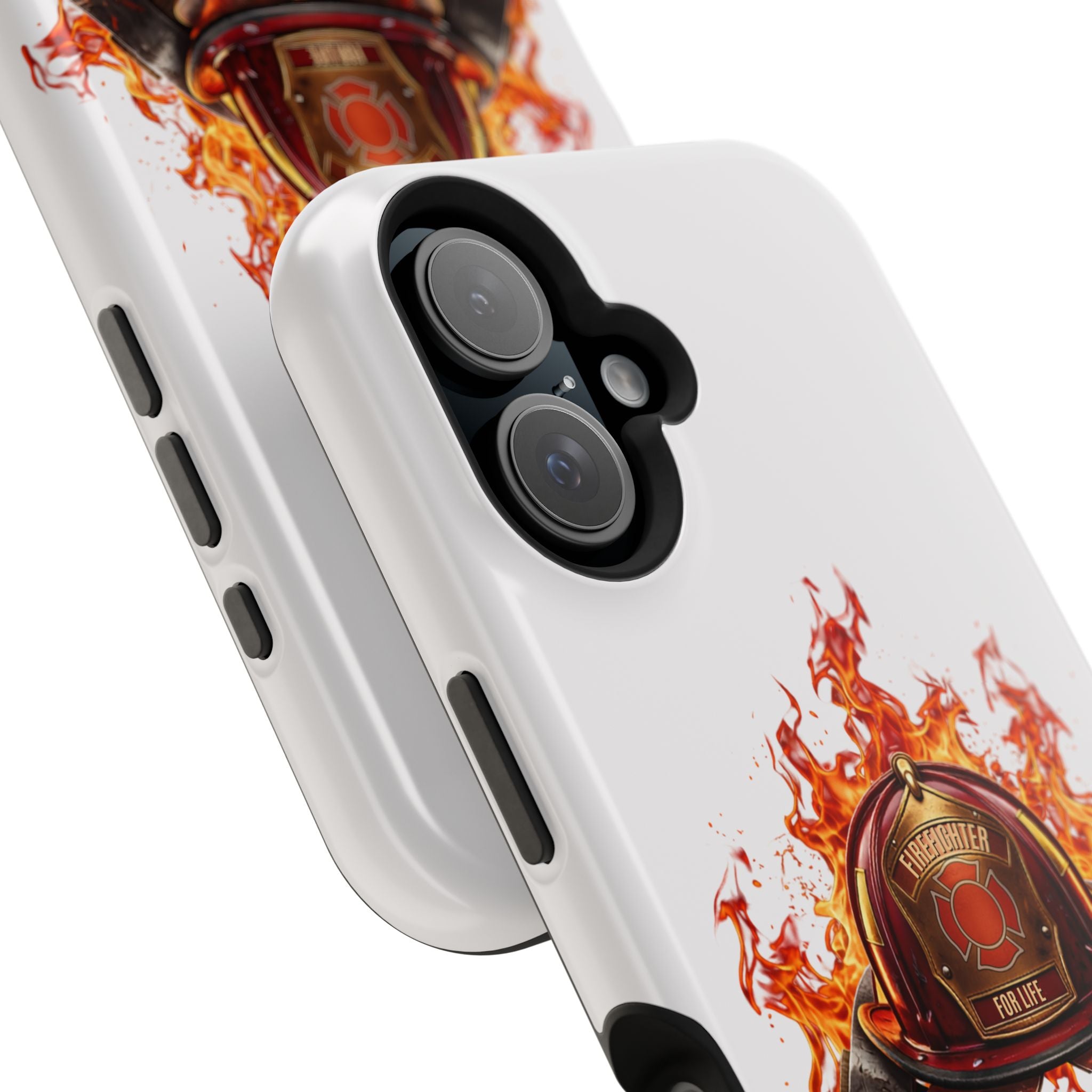 Firefighter Helmet Flames Phone Case — Station 117 Magnetic Impact-Resistant Case
