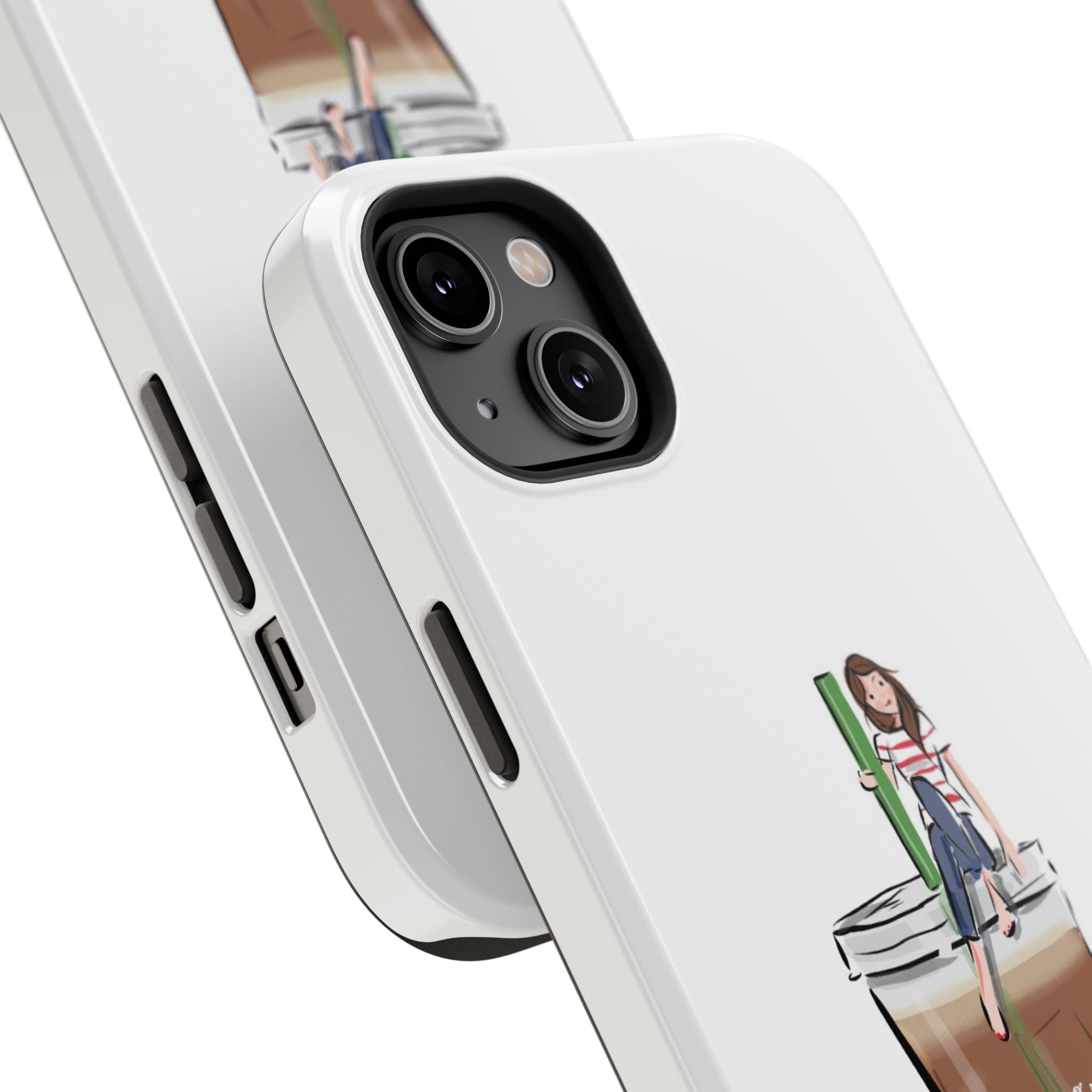Iced Coffee & Me Phone Case — Cute Illustration 'Emotional Support Iced Coffee' Impact-Resistant Case