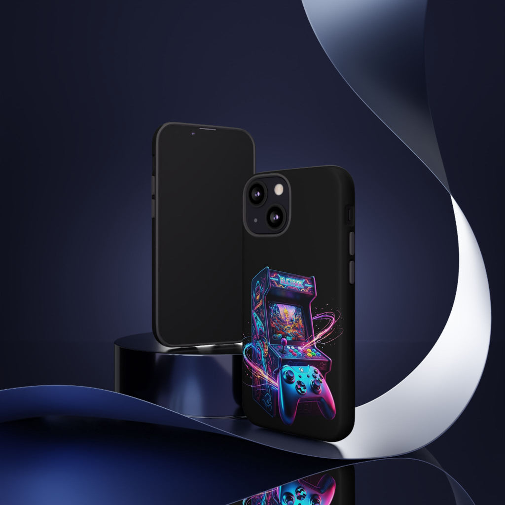 Retro Arcade Phone Case — Neon Gaming Controller Design
