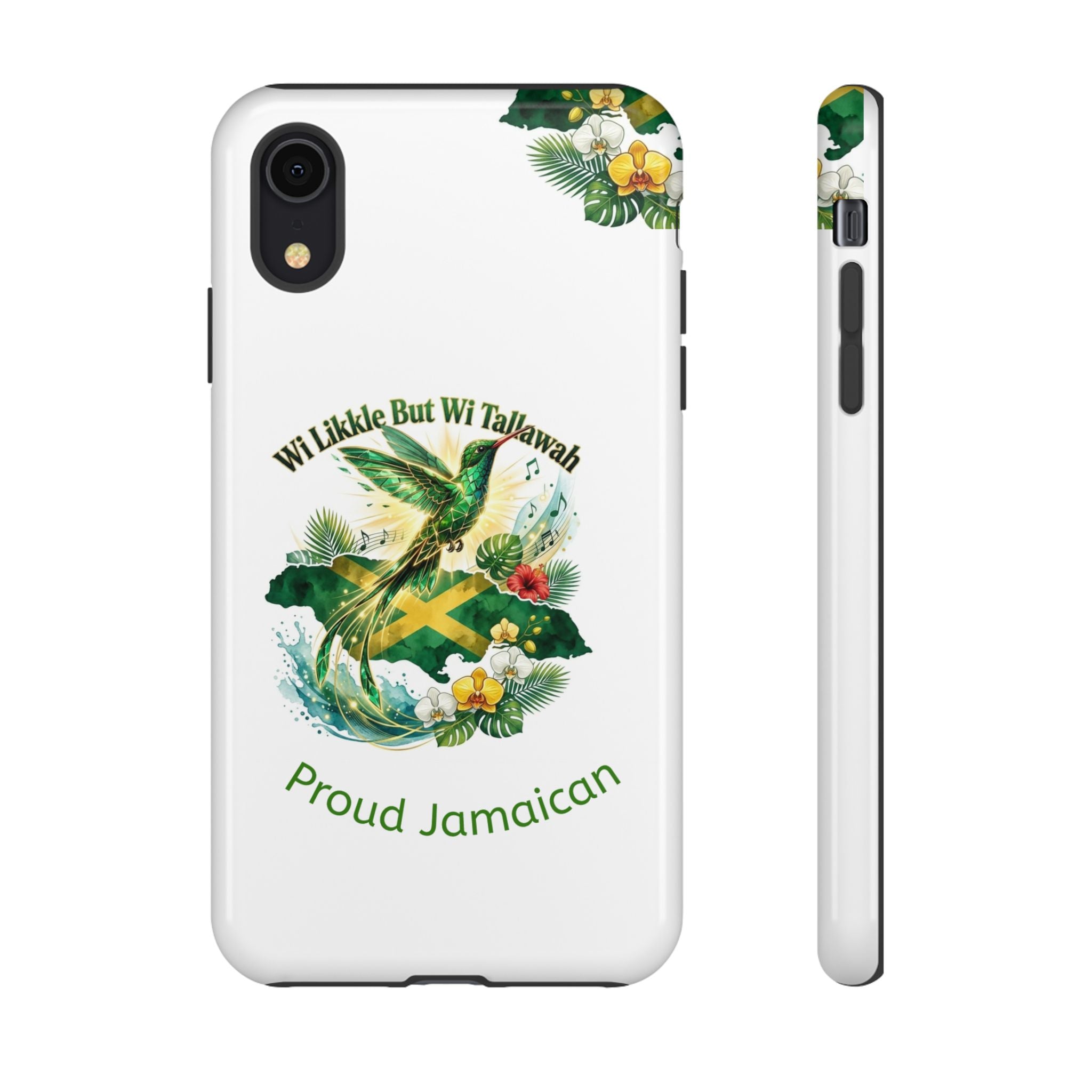 Jamaica Hummingbird Phone Case — “Wi Likkle But Wi Tallawah” Tropical Protective Cover