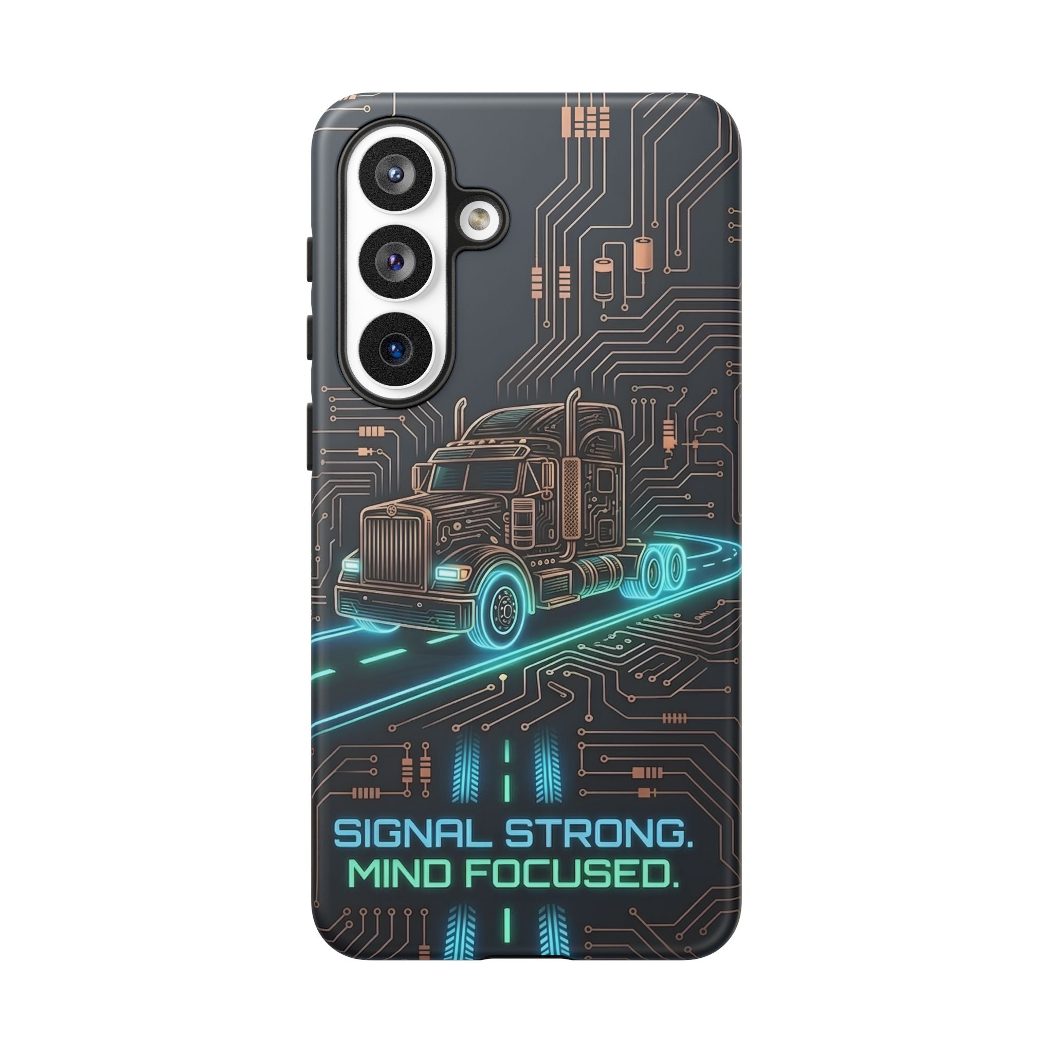 Truck Driver Gamer Phone Case — “Real Life. No Pause Button.”