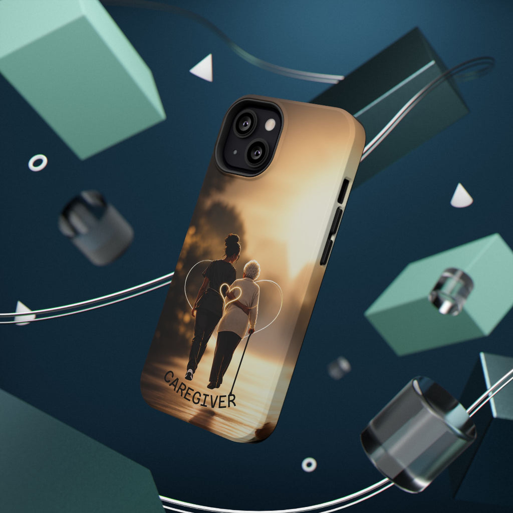 Caregiver Phone Case — Impact-Resistant Protective Case with Heart Design