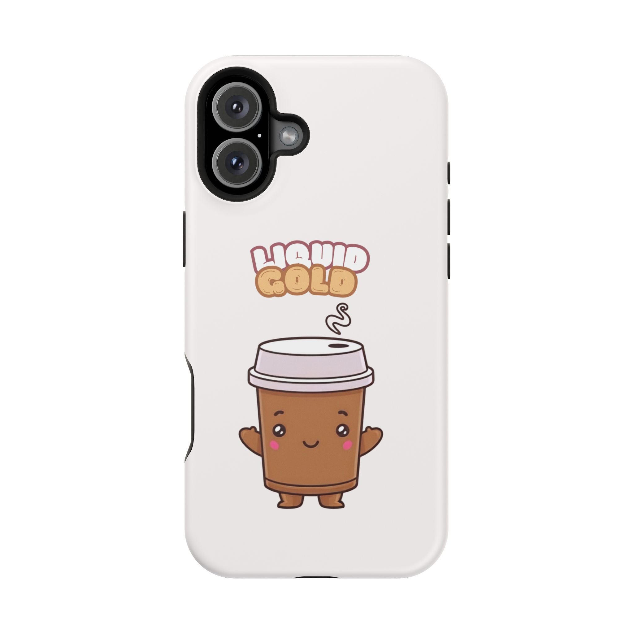 Coffee Cup Phone Case – “Liquid Gold” Cute Kawaii Espresso Impact-Resistant Case
