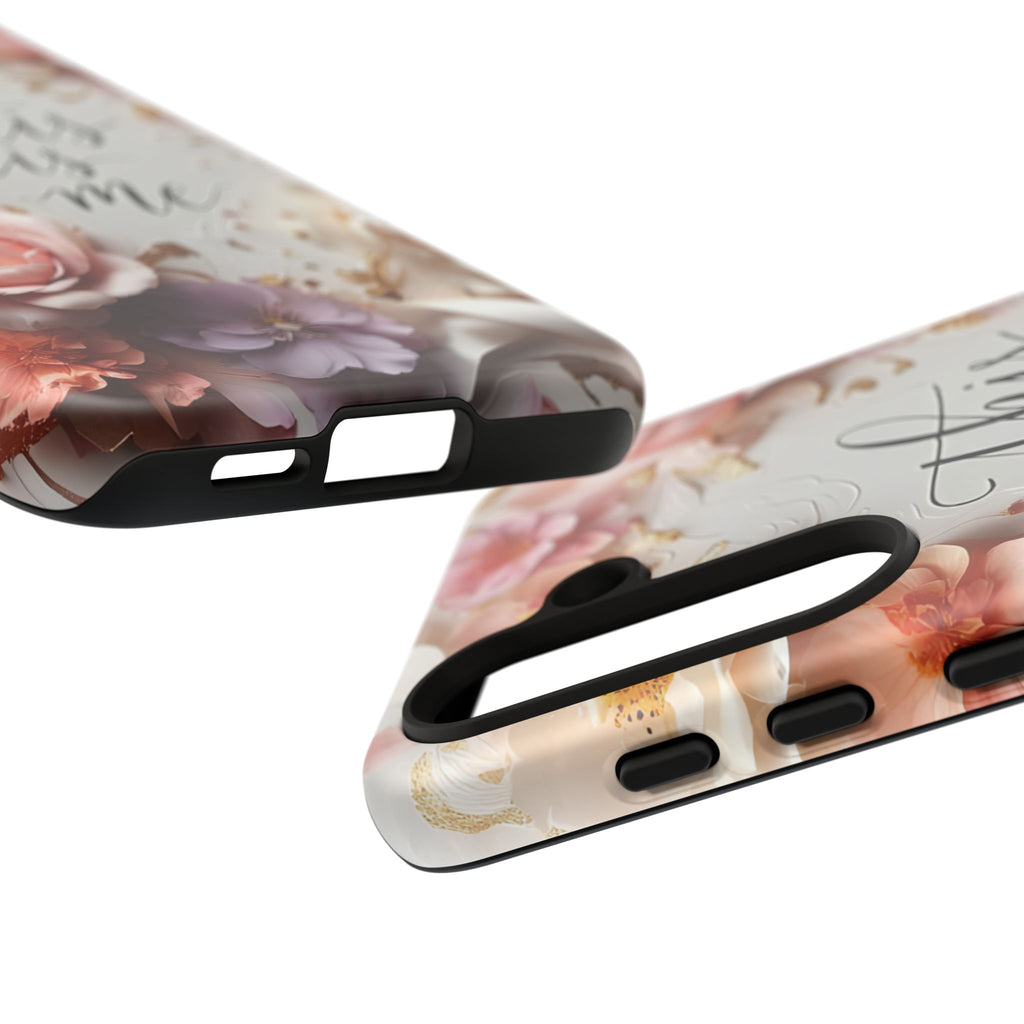 Floral "This Is Me" Tough Phone Case — Protective Floral iPhone Cover for Self-Expression, Gift for Her