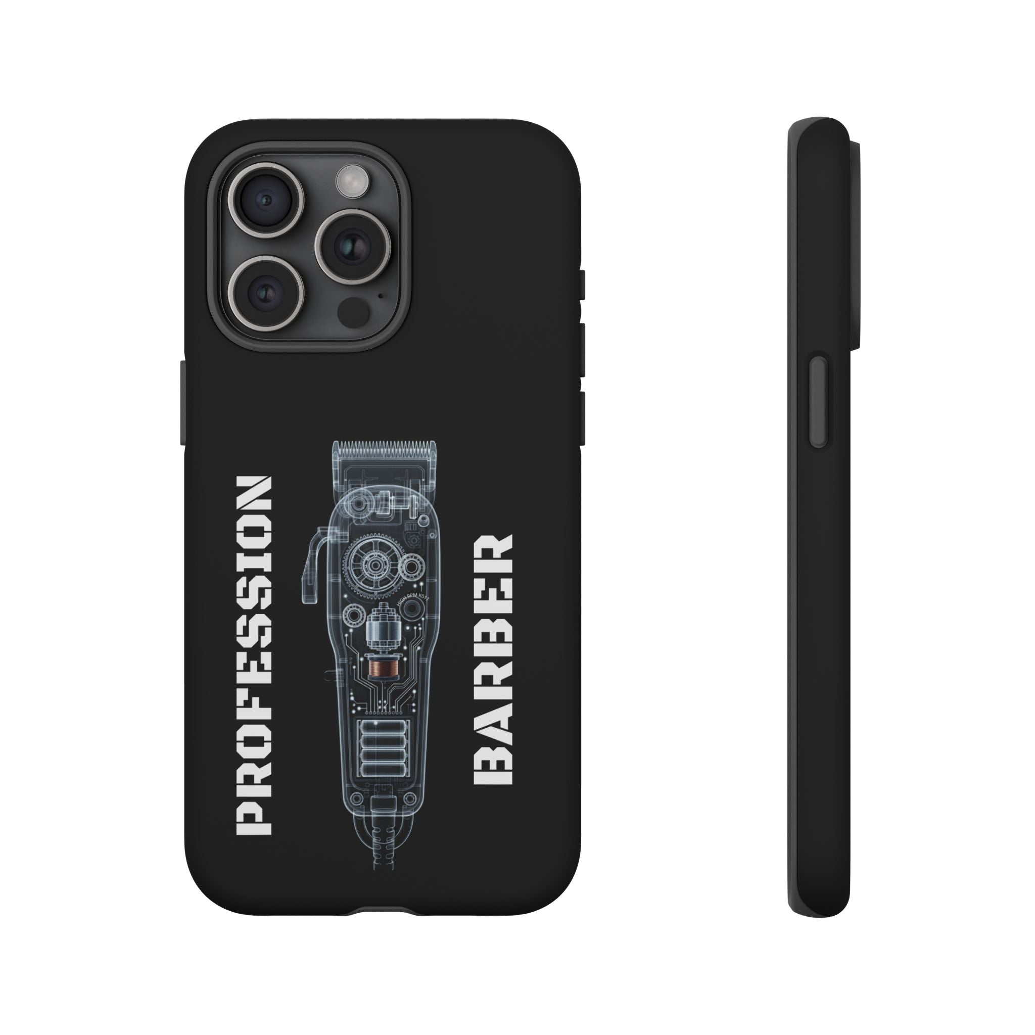 Barber Clip Cord X‑Ray Tough Phone Case – Professional Barber Gift