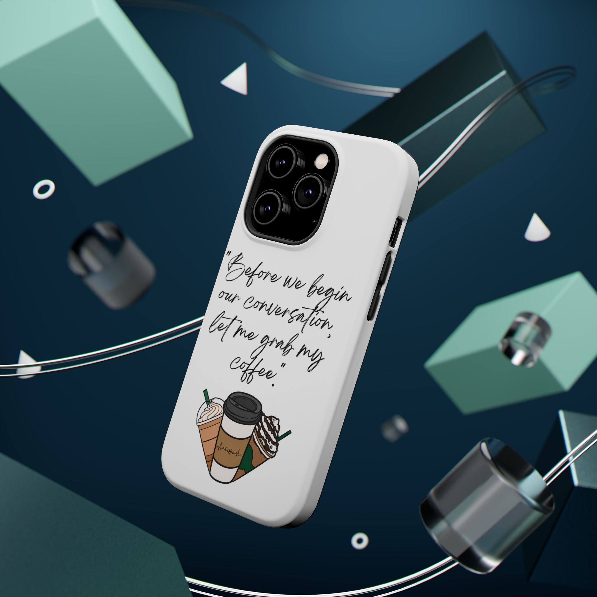 Coffee Quote Magnetic Impact-Resistant Phone Case