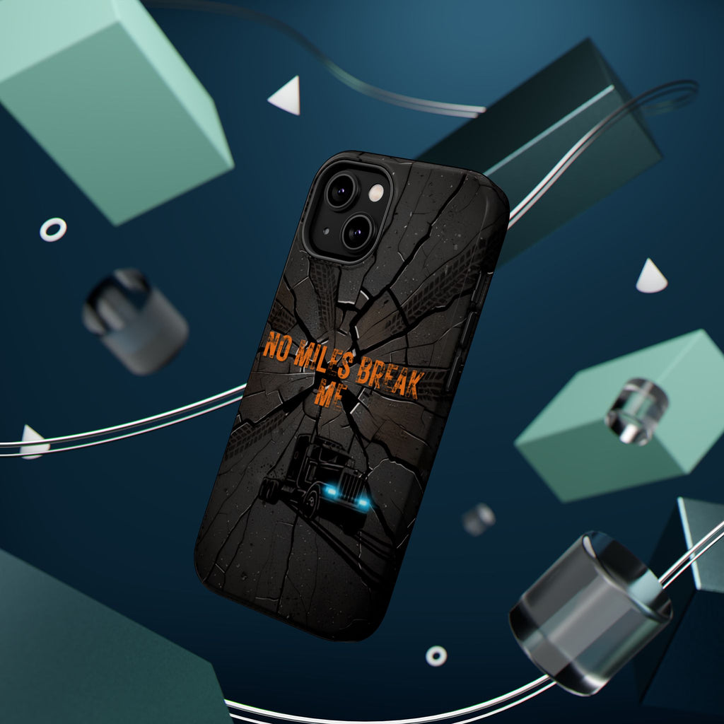 Phone Case — Fiery Semi Truck Magnetic Impact-Resistant Case