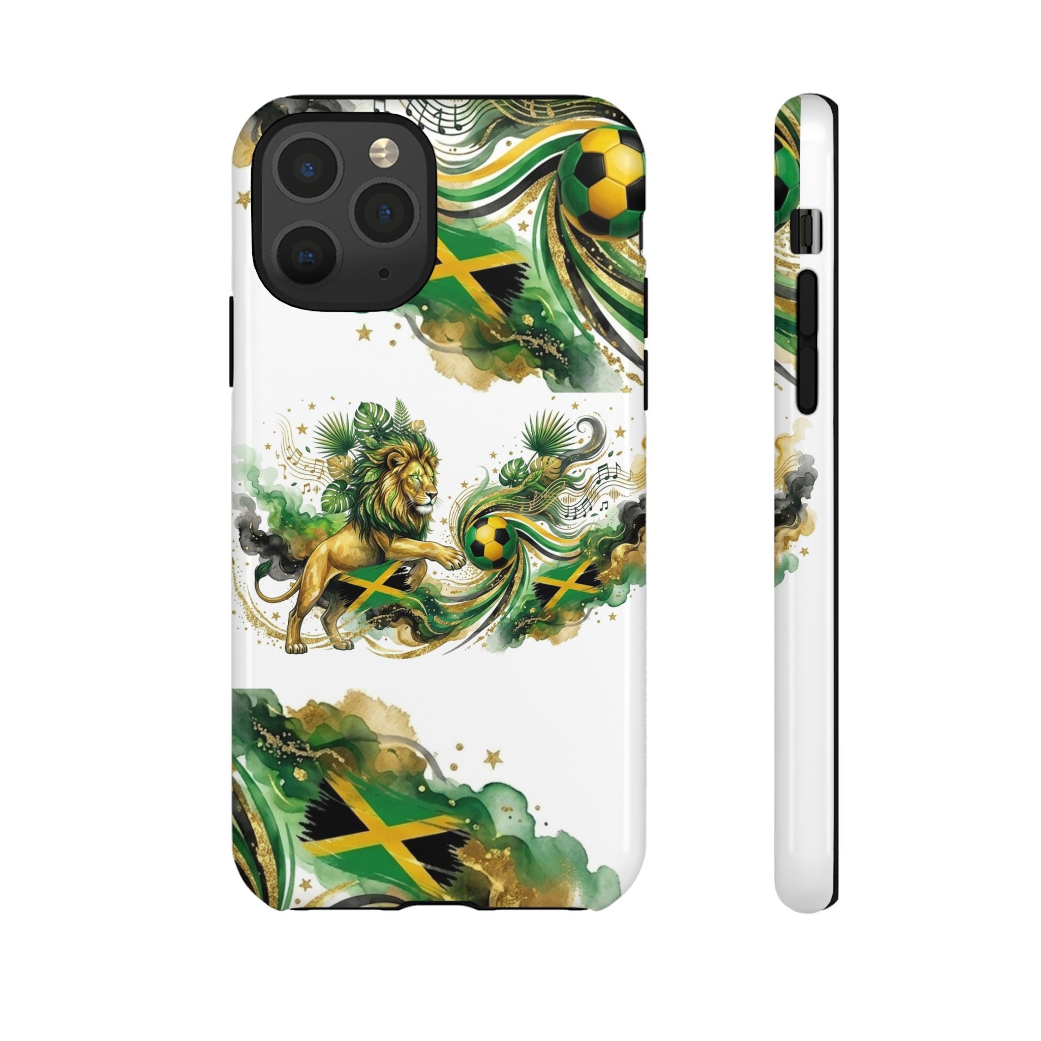 Jamaica Lion Phone Case — Jamaican Flag Rasta Protective Tough Case