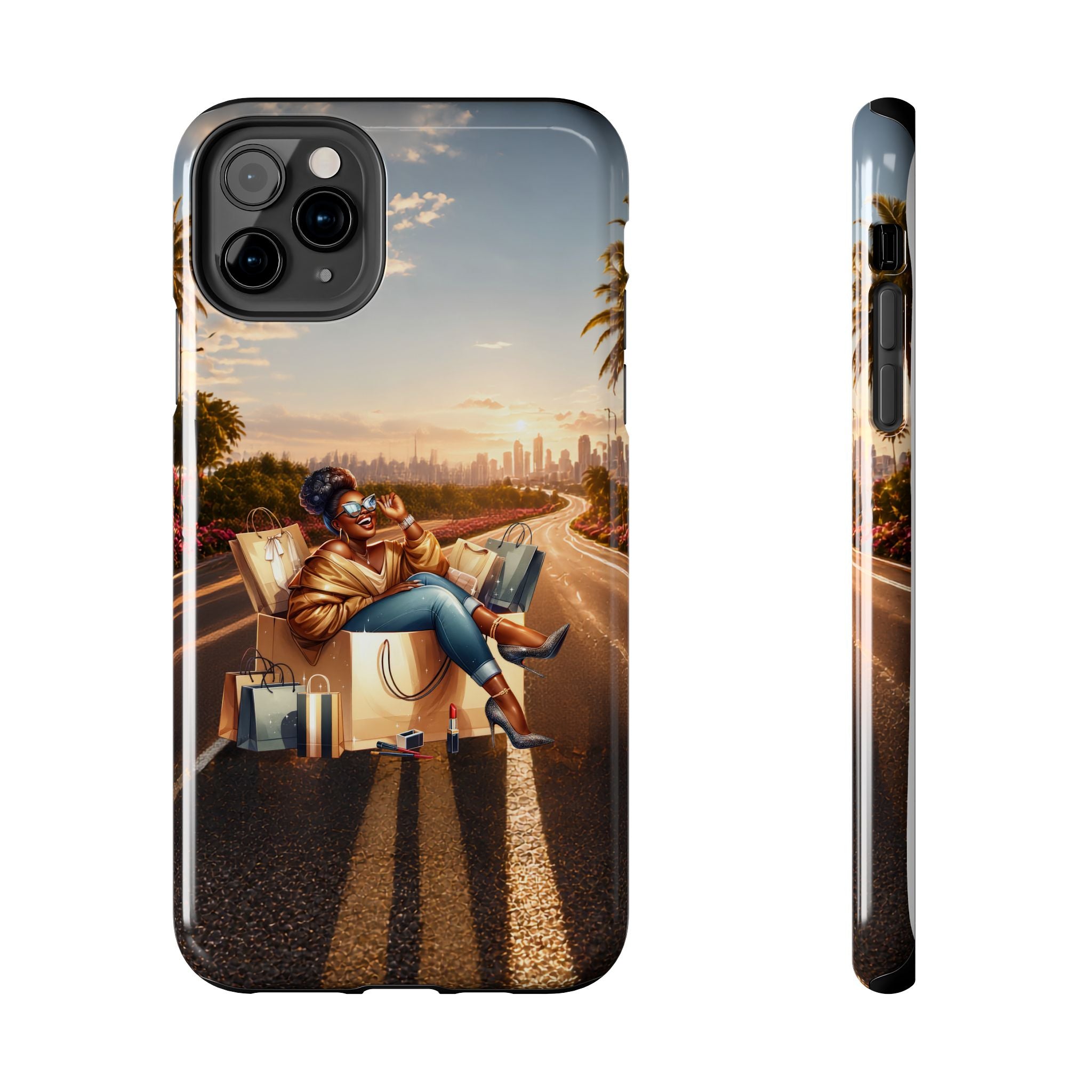 Sunset Roadtrip Tough Phone Case — Relaxed Traveler Design