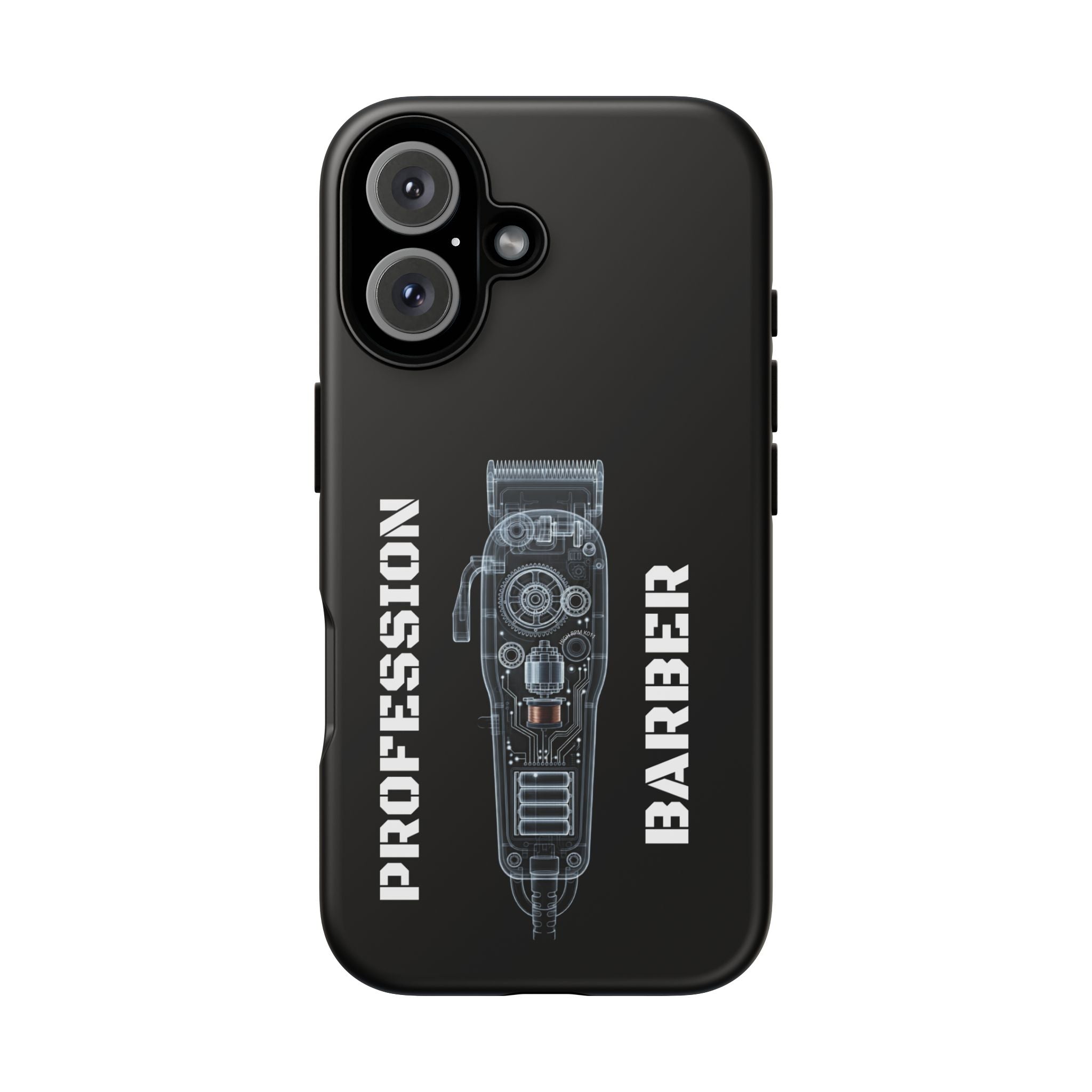 Barber Clip Cord X‑Ray Tough Phone Case – Professional Barber Gift