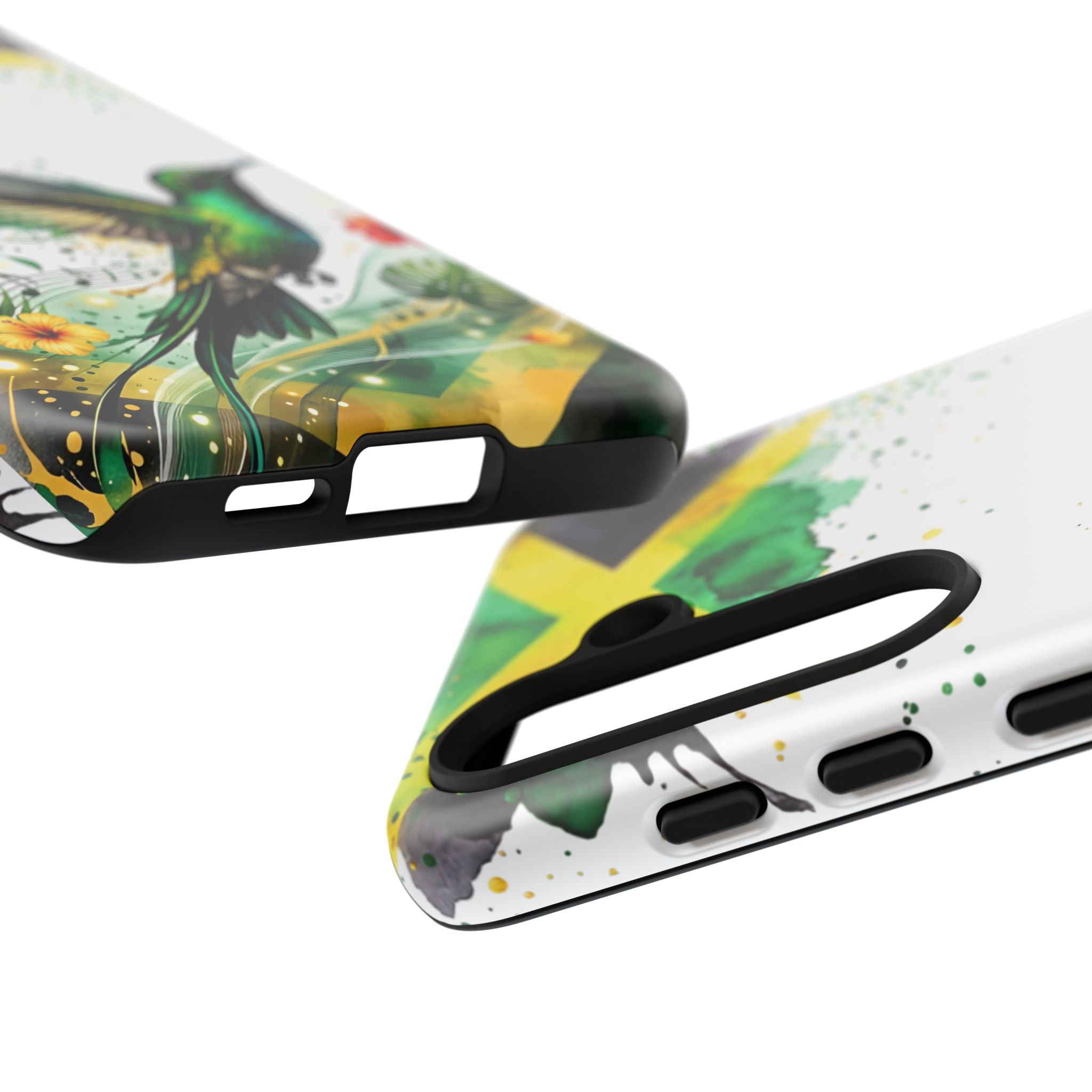 Hummingbird Jamaica Tough Phone Case – Tropical Floral Protective Cover