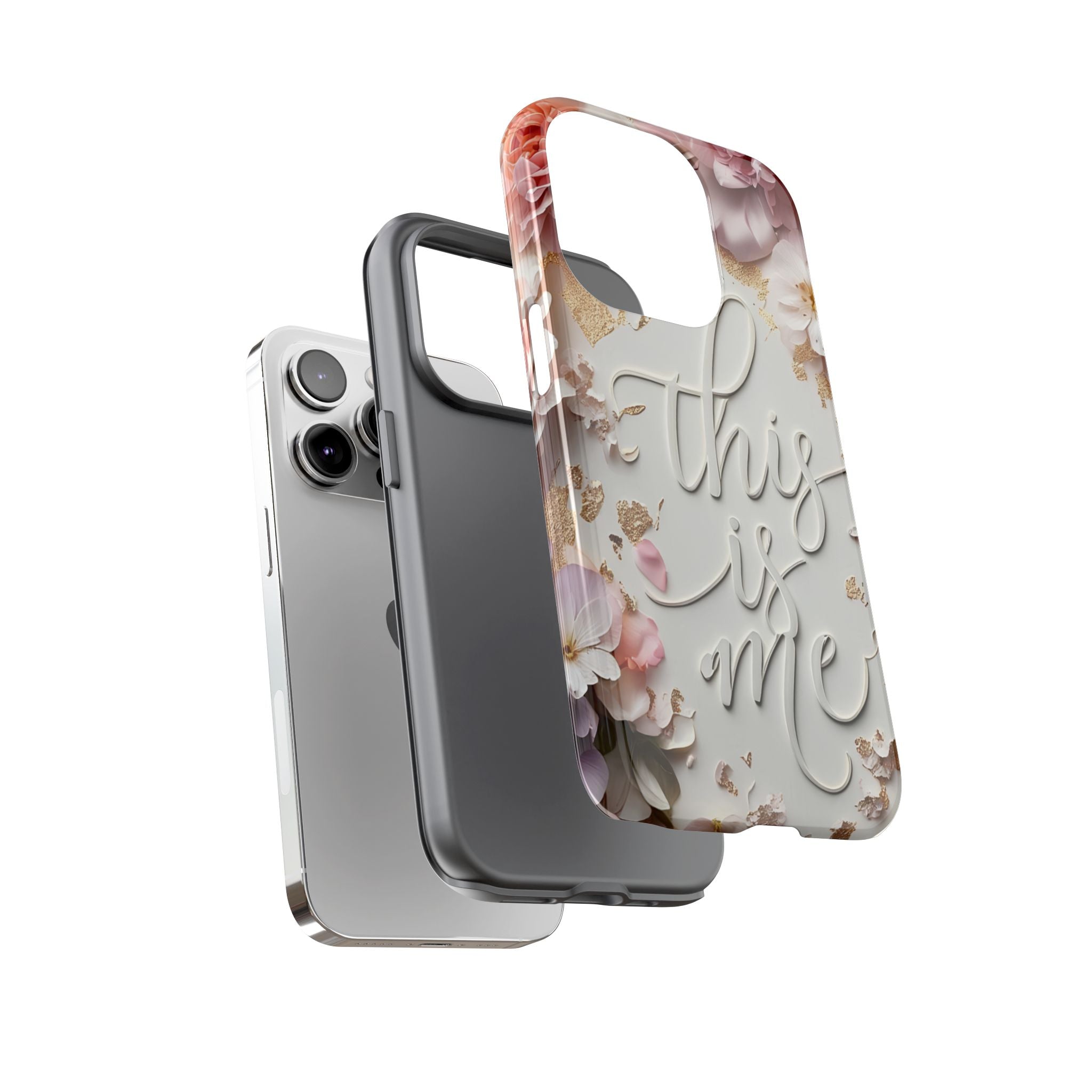 Phone Case — "This Is Me" Floral Tough Case